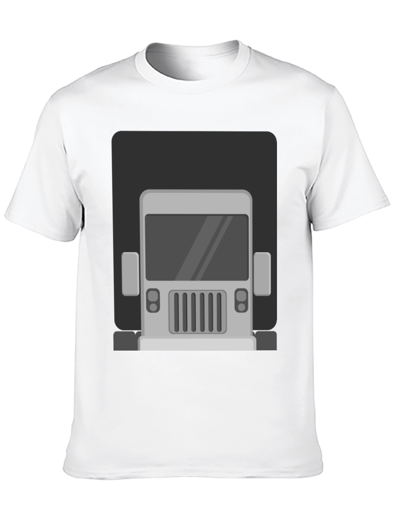 Truck Graphic Print T-Shirt - Mens Black Tee