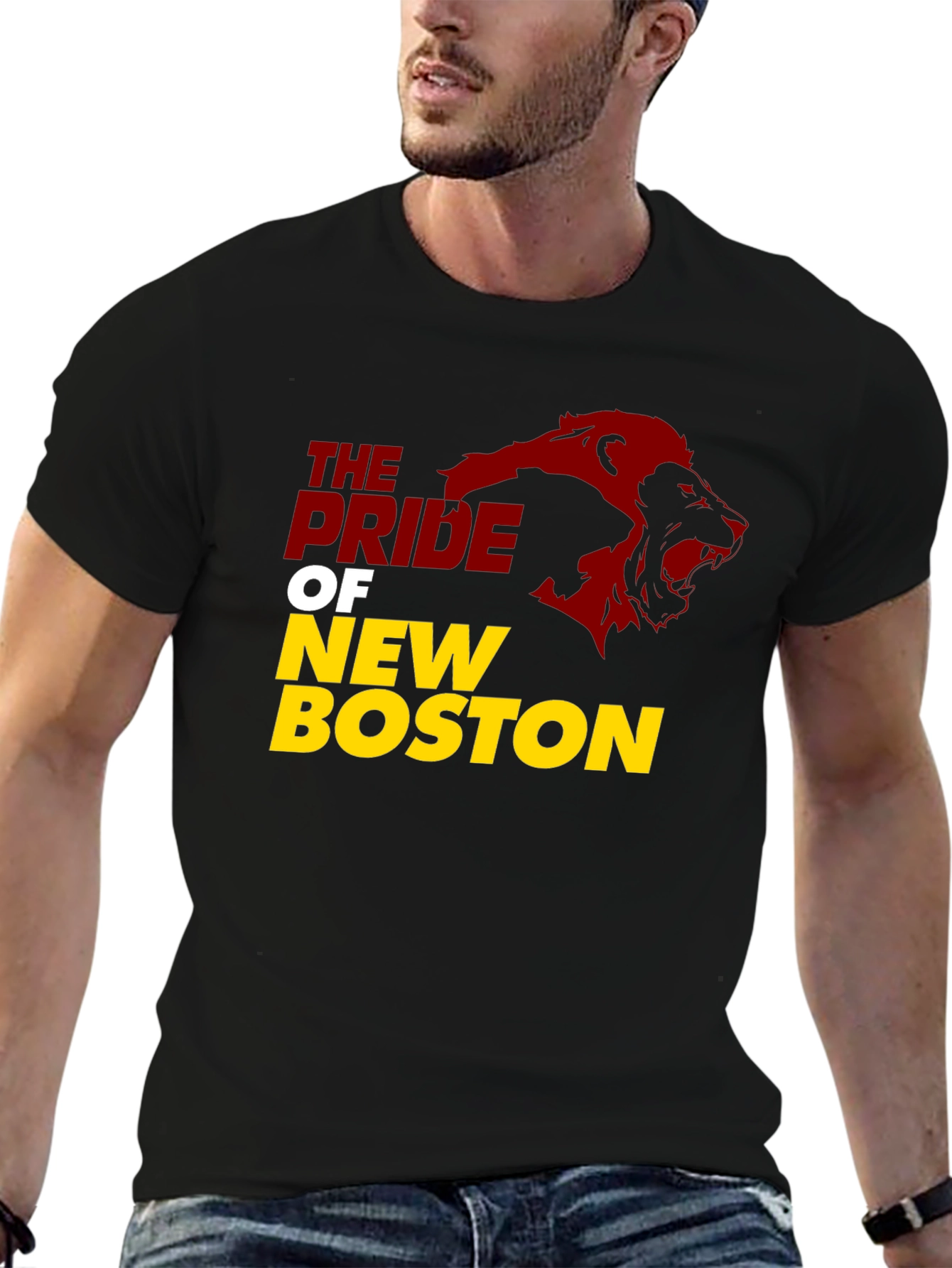 Pride of New Boston Lion Graphic T-Shirt