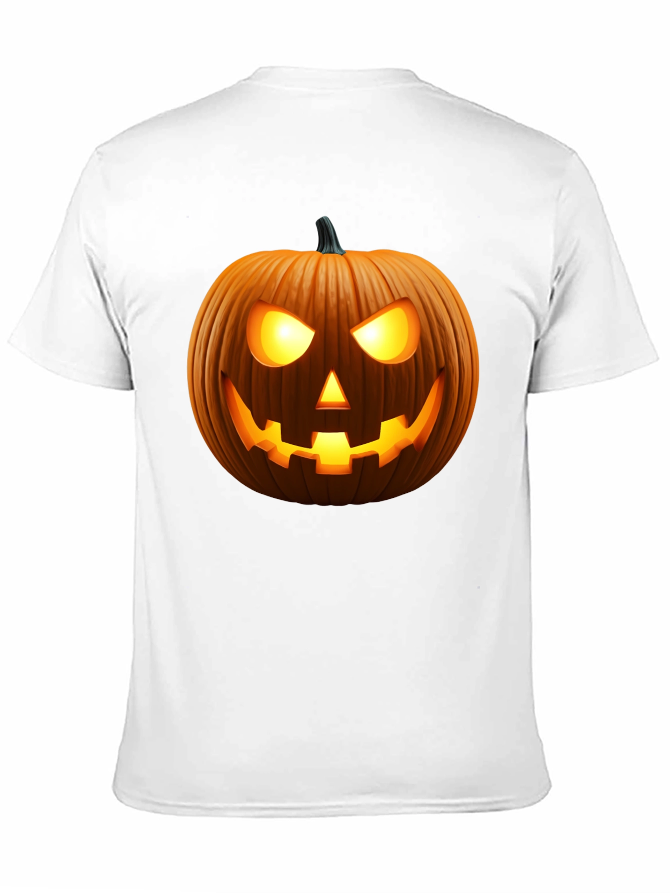 Spooky Pumpkin Halloween Black T-Shirt