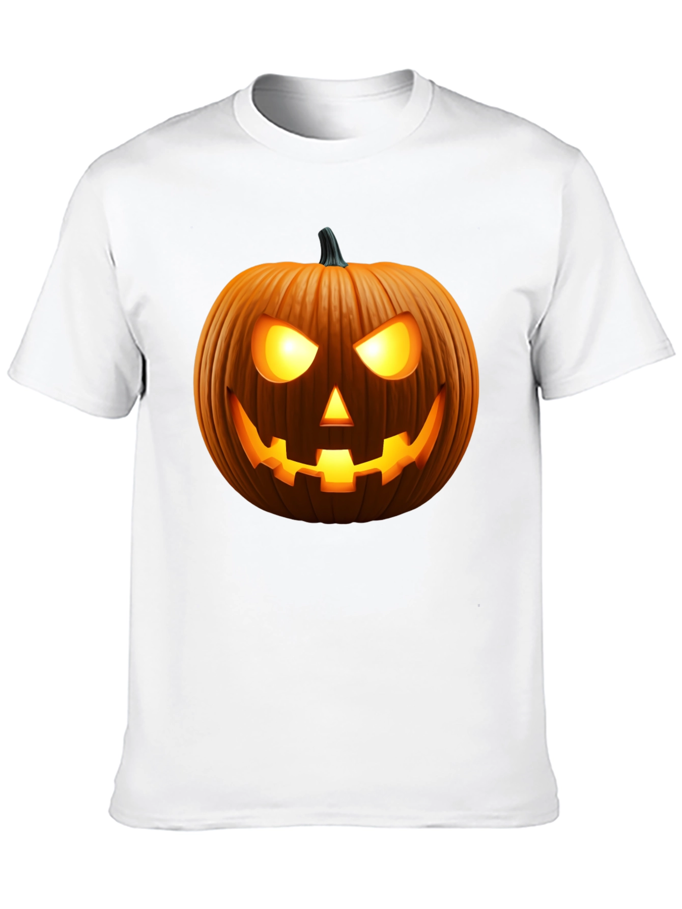 Spooky Pumpkin Halloween Black T-Shirt