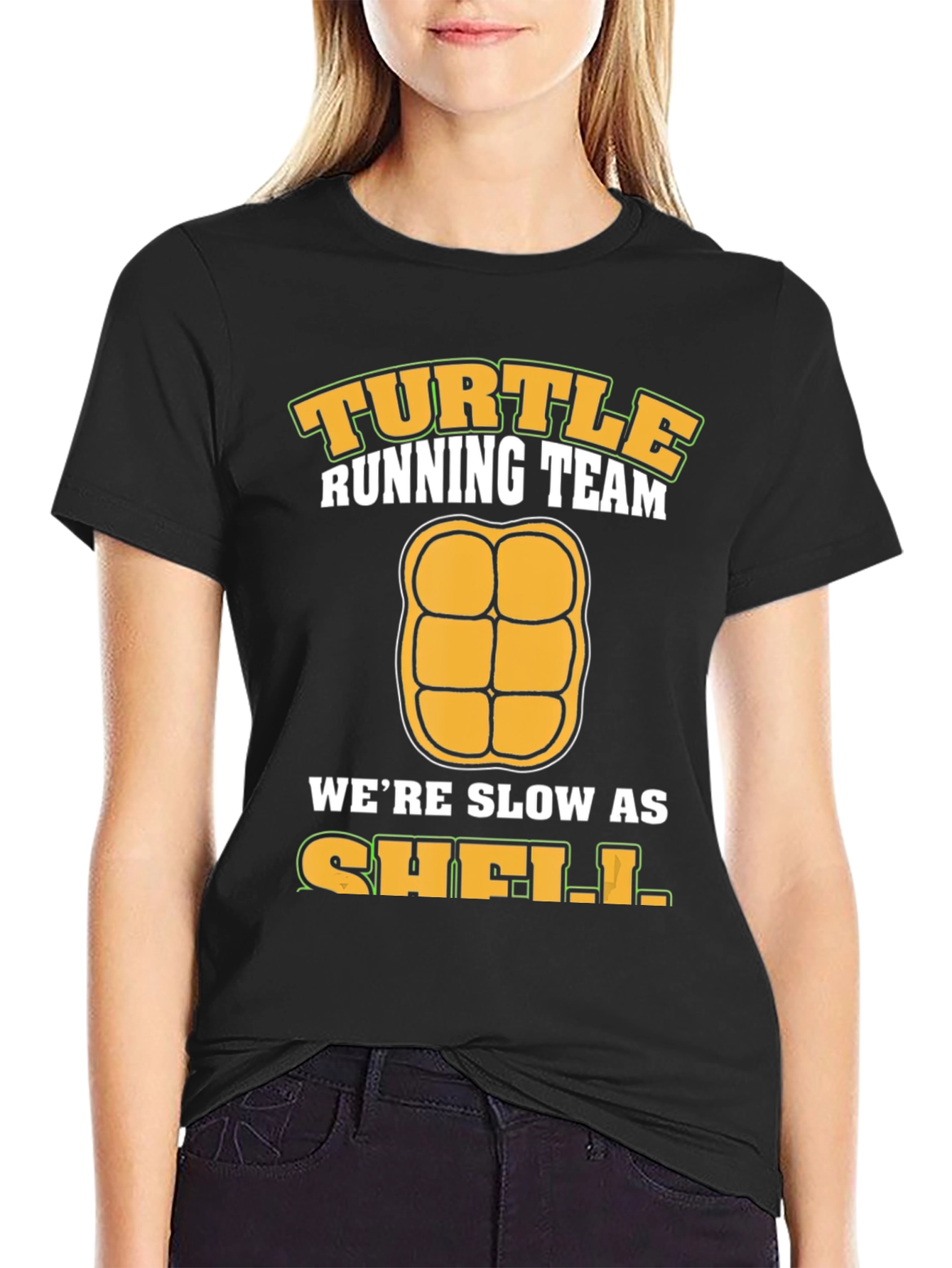 Turtle Running Team T-Shirt - Slow As Shell!
