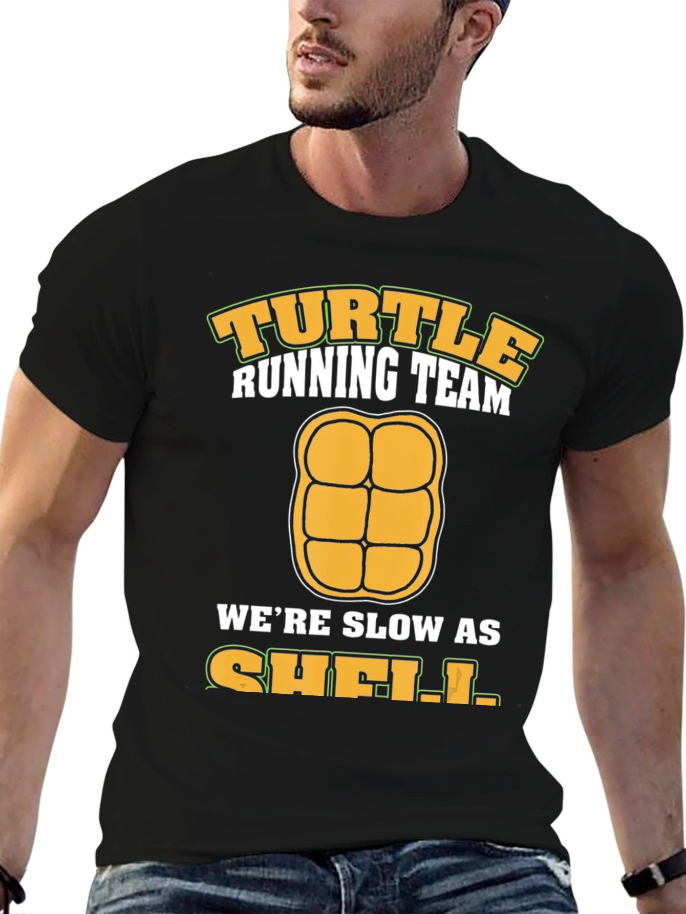 Turtle Running Team T-Shirt - Slow As Shell!