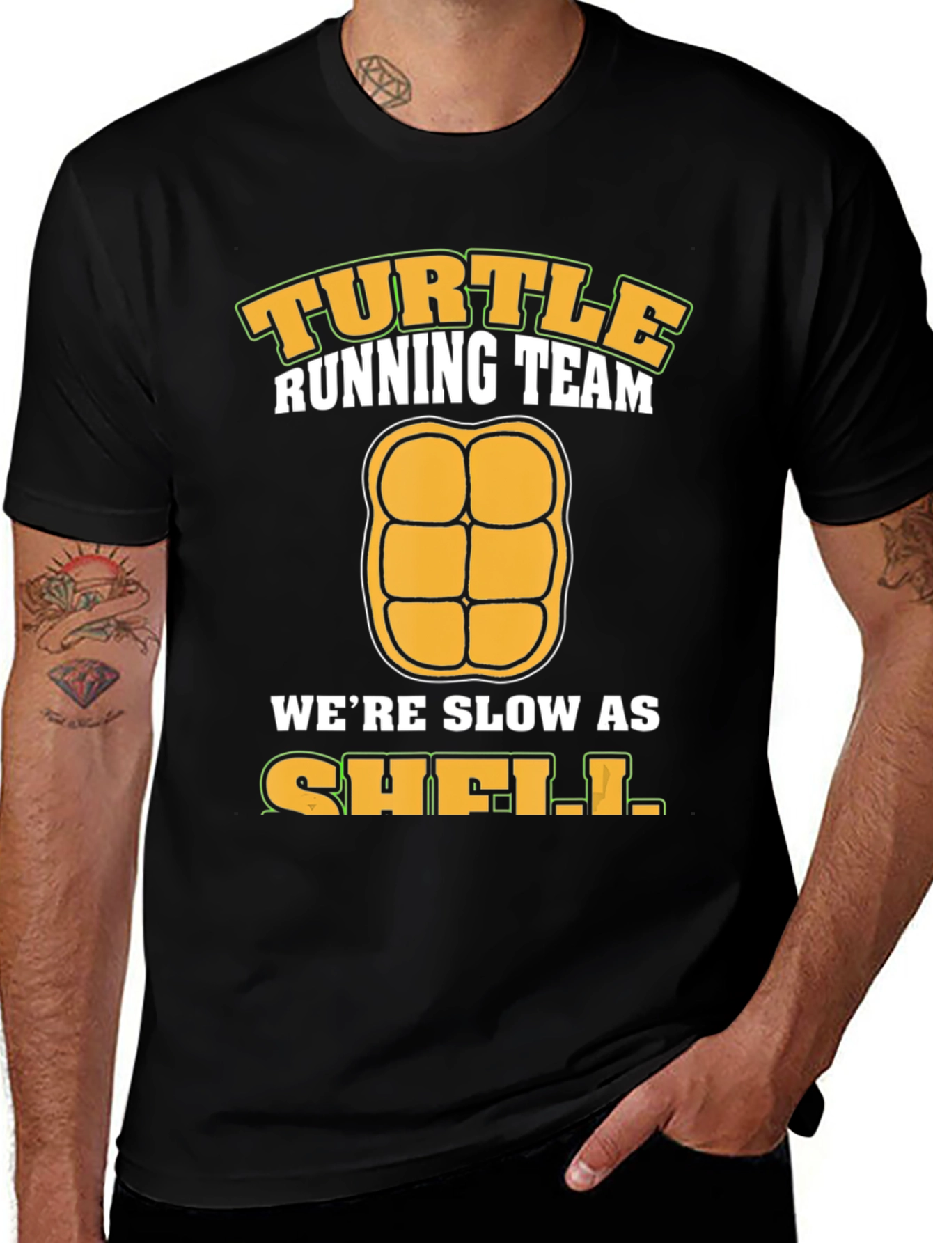 Turtle Running Team T-Shirt - Slow As Shell!