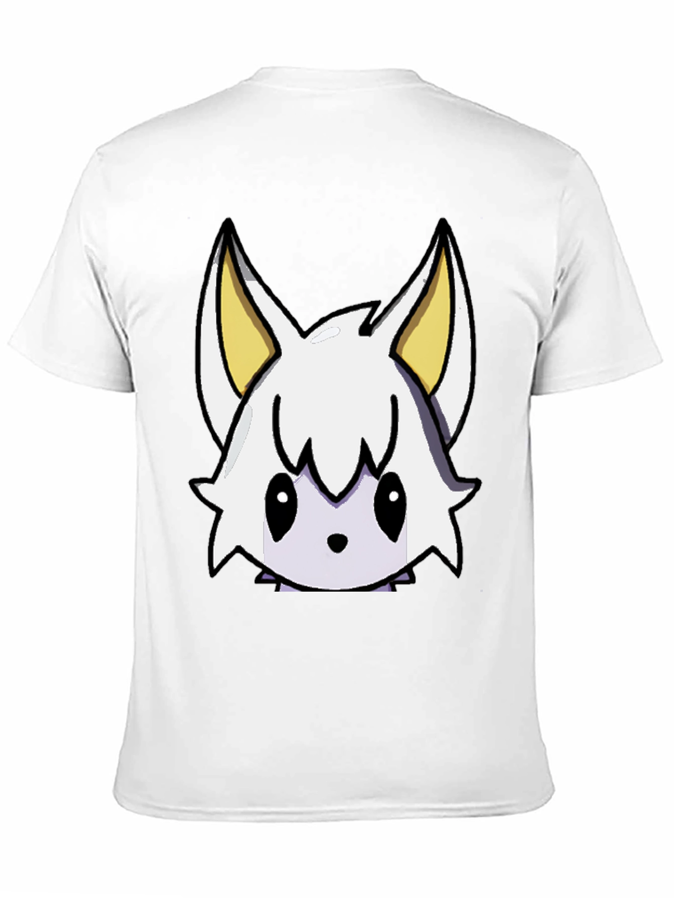 Cute Cartoon Character Graphic Tee - Black