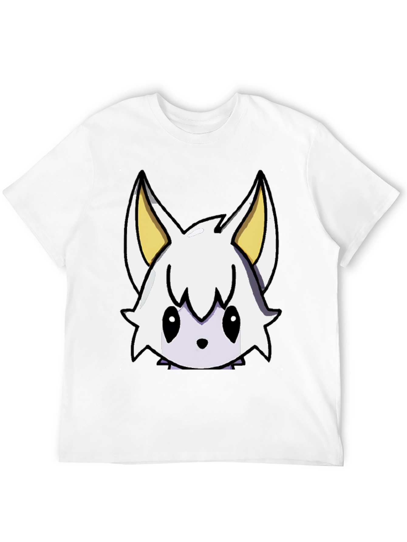 Cute Cartoon Character Graphic Tee - Black