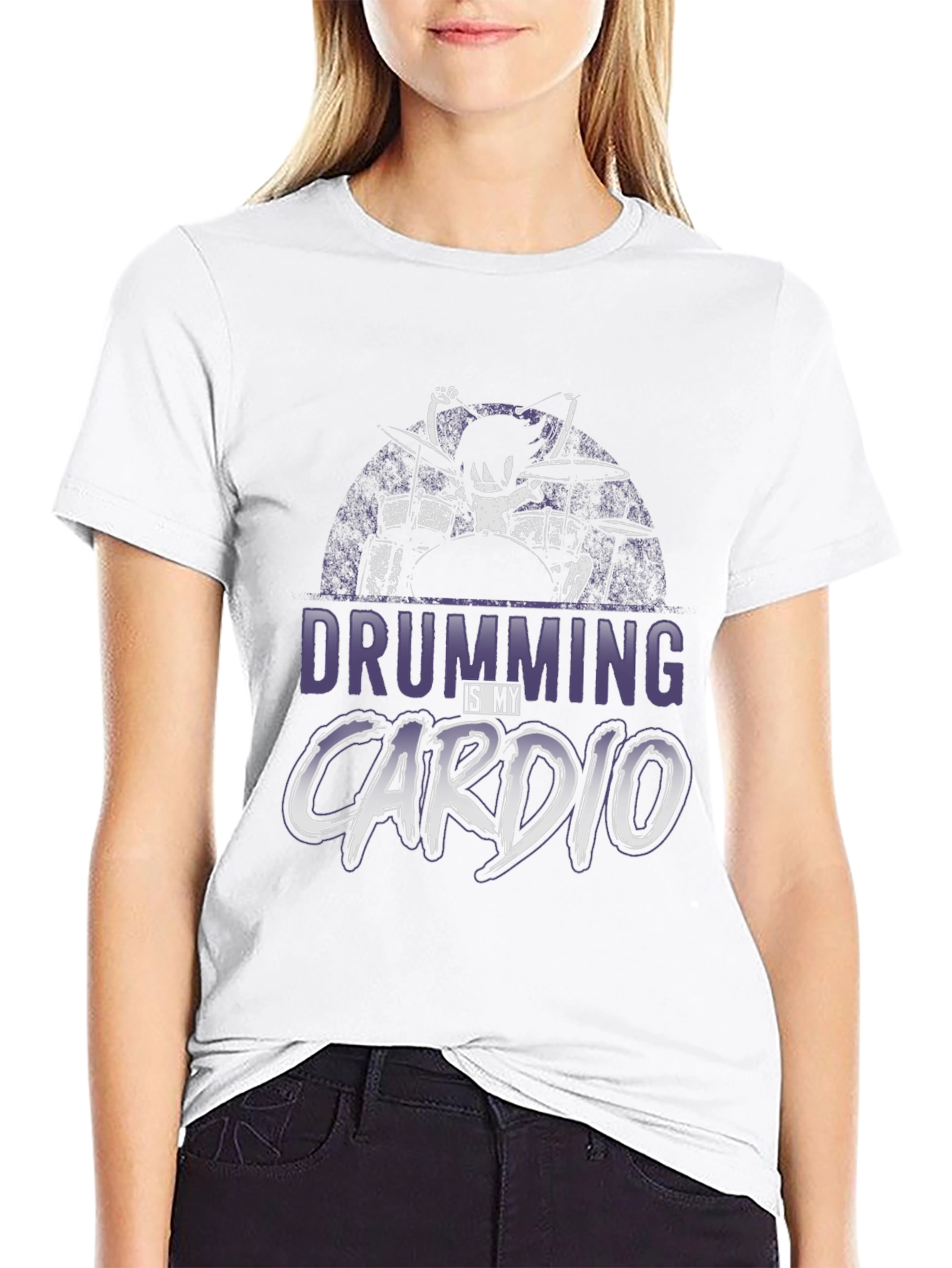 Drumming Is My Cardio T-Shirt - Black