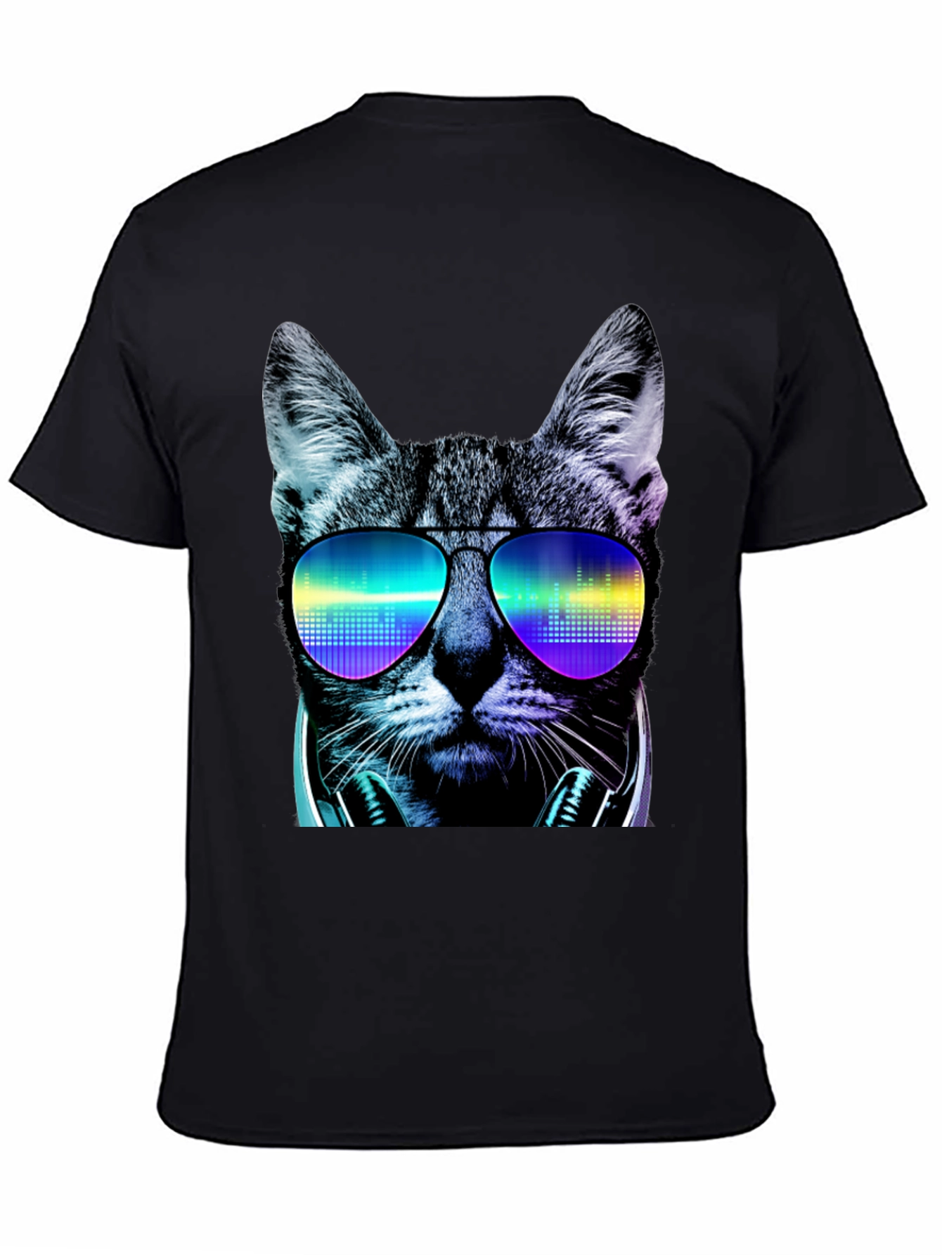 Cool Cat DJ Graphic T-Shirt