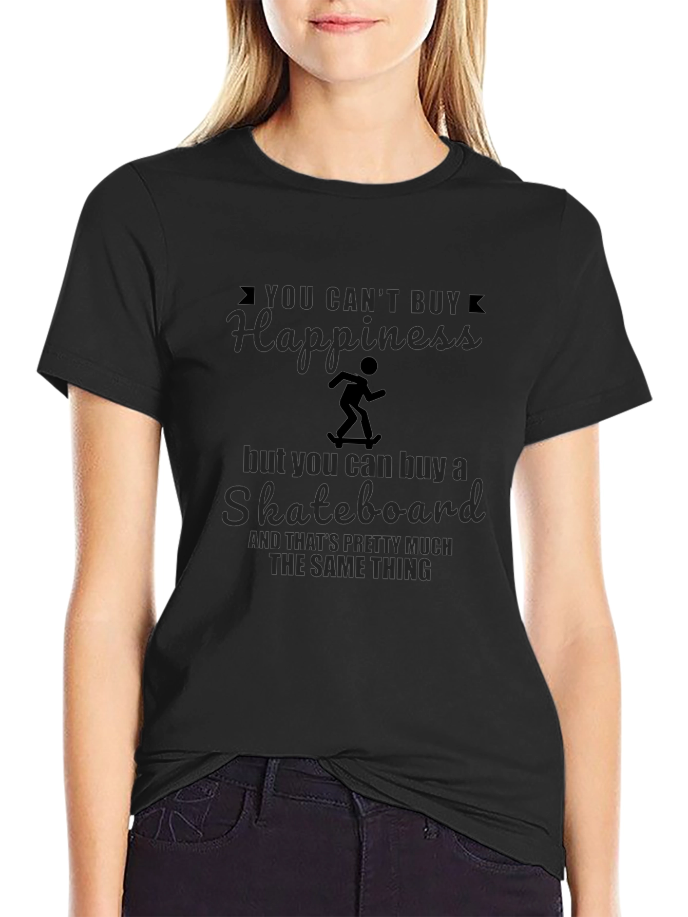 Happiness Skateboard T-Shirt