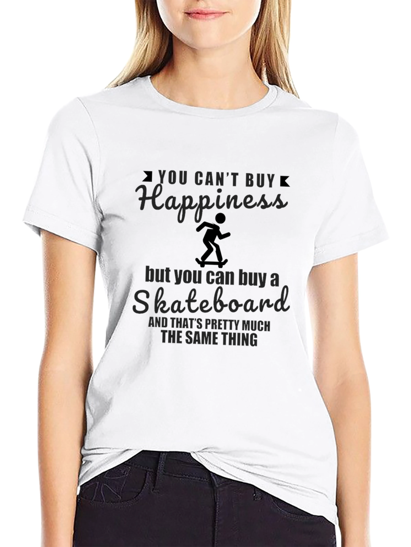 Happiness Skateboard T-Shirt