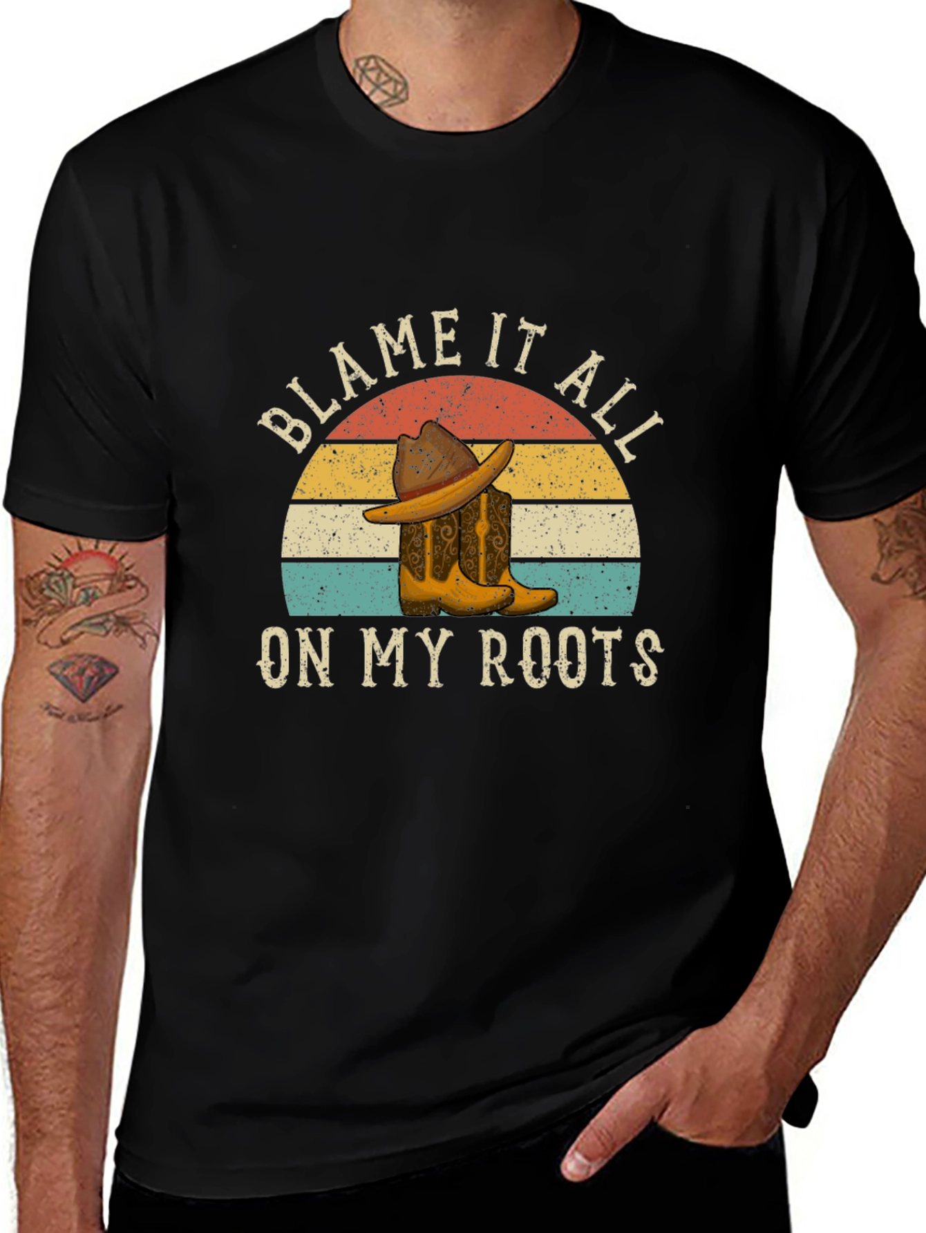 Blame It All On My Roots Graphic Tee