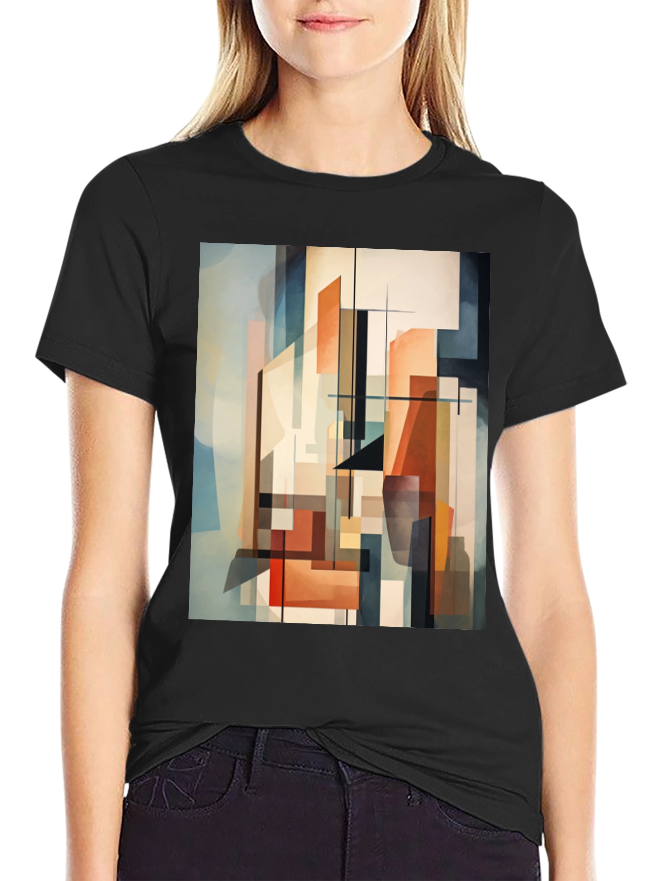 Abstract Art Graphic Tee - Modern Style