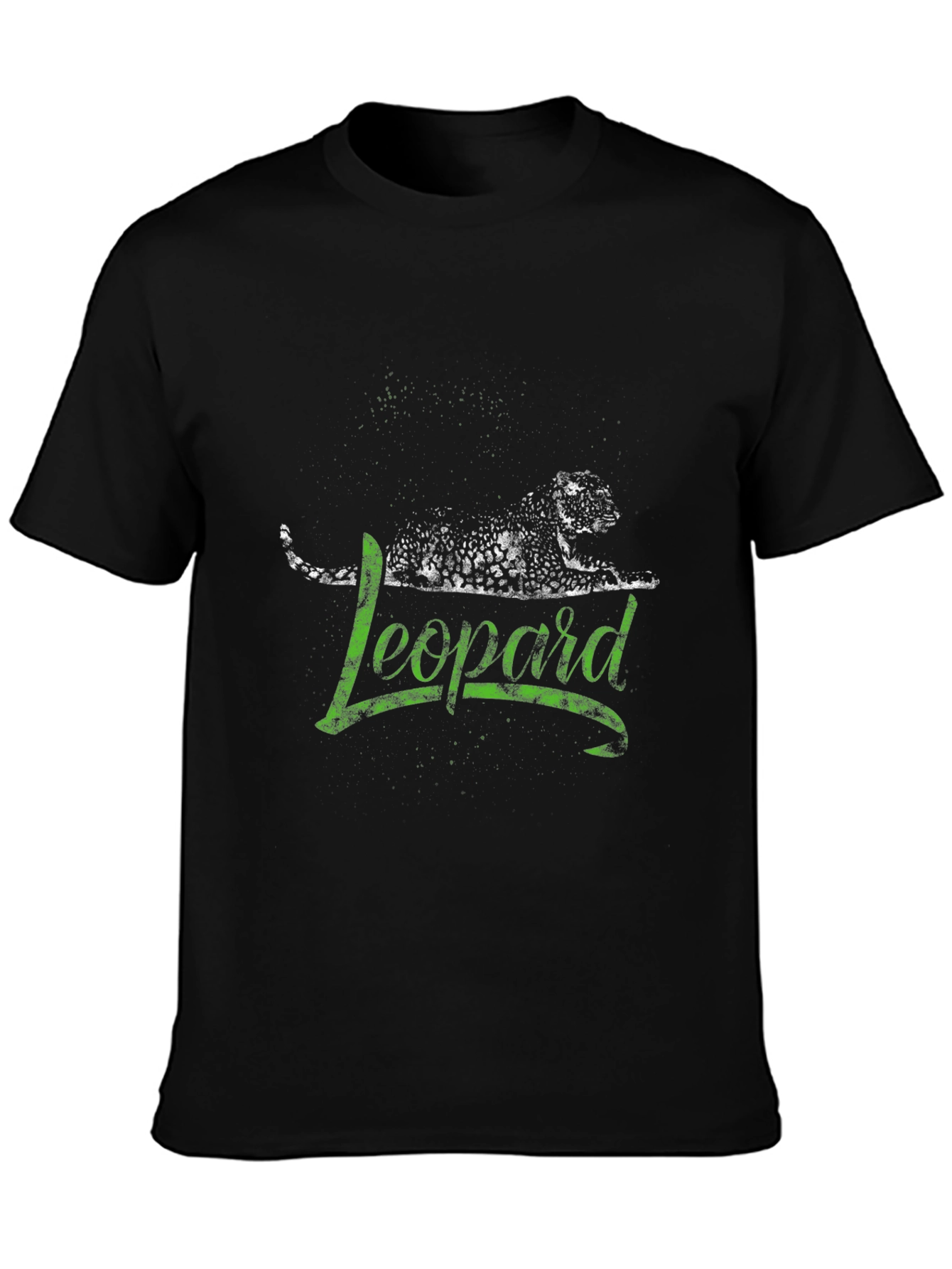 Leopard Graphic Print Mens T-Shirt