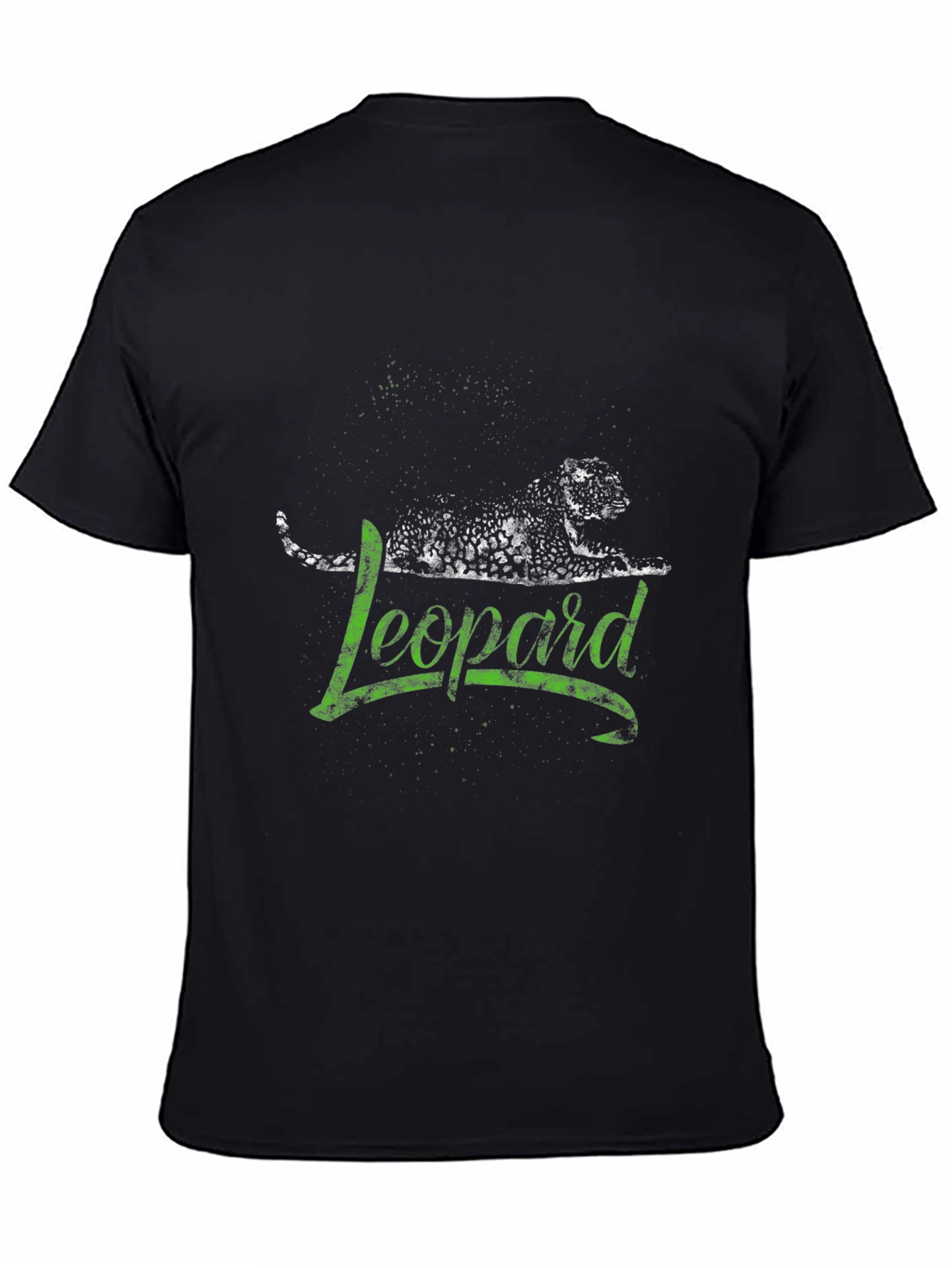 Leopard Graphic Print Mens T-Shirt