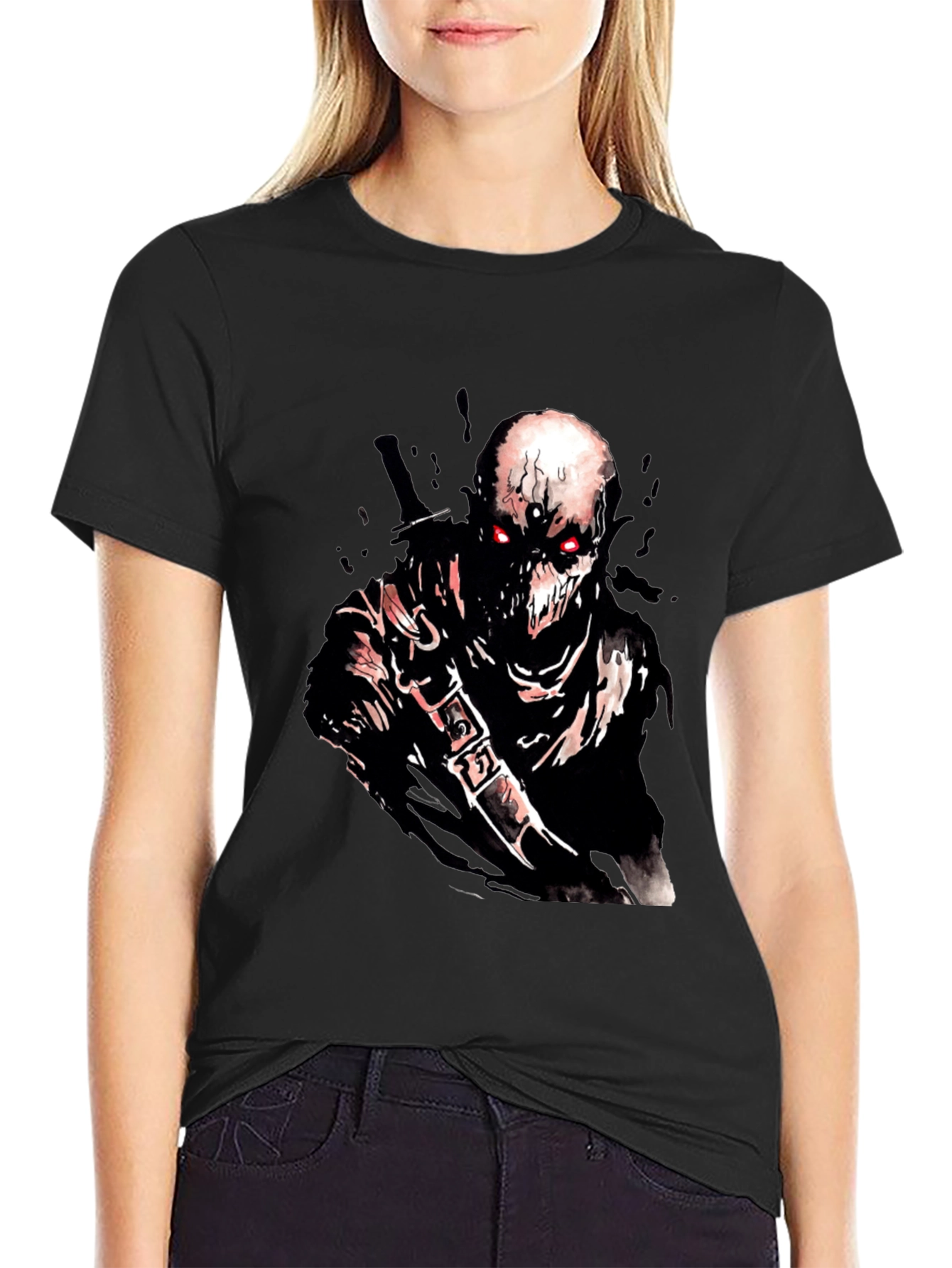 Undead Warrior Graphic T-Shirt - Dark Fantasy Apparel