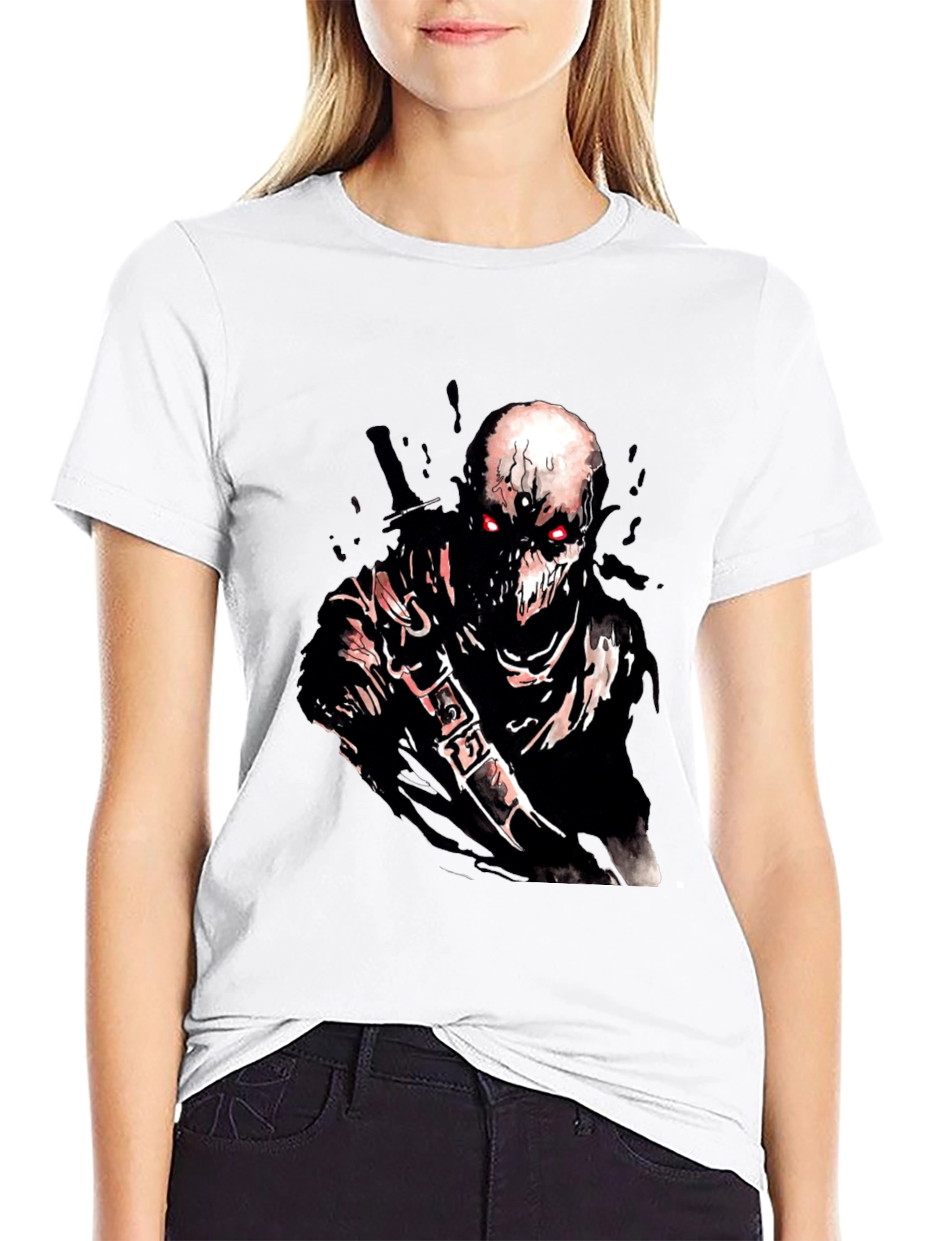 Undead Warrior Graphic T-Shirt - Dark Fantasy Apparel