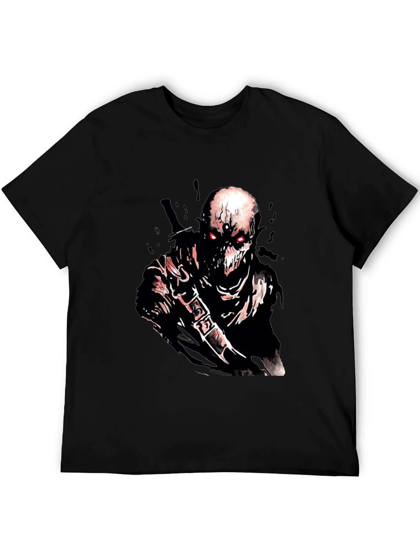 Undead Warrior Graphic T-Shirt - Dark Fantasy Apparel