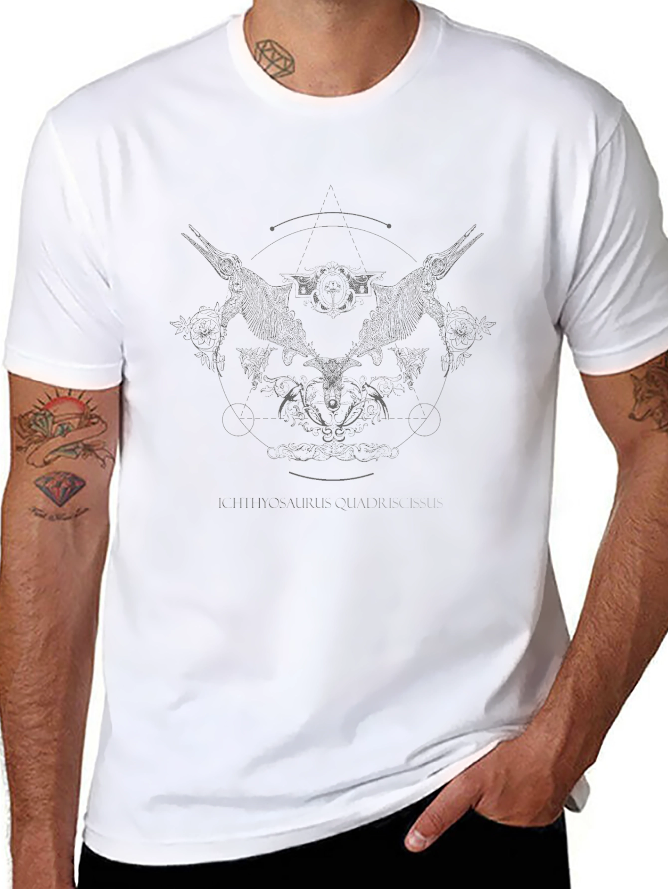 Ichthyosaurus T-Shirt - Dark Graphic Tee
