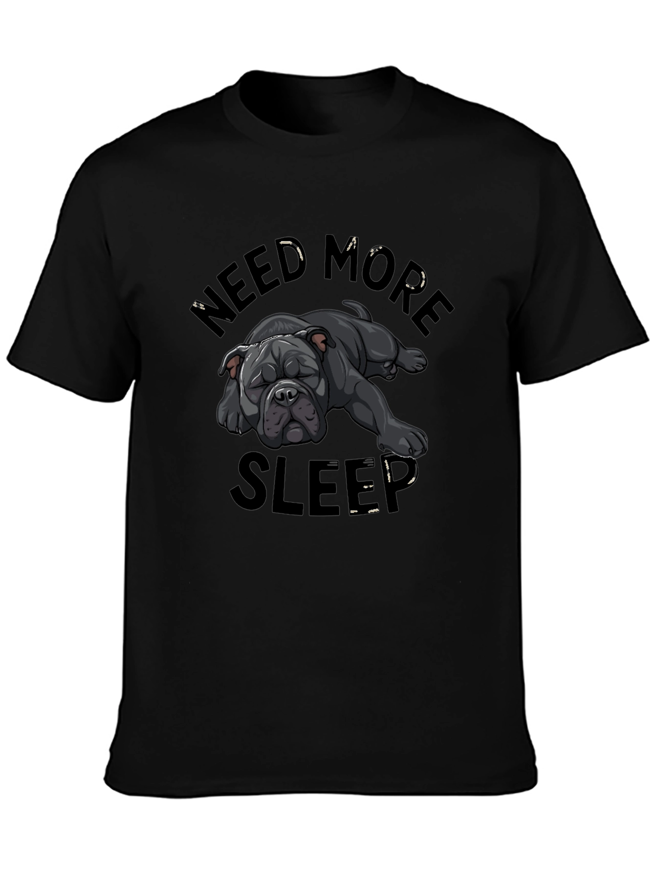 Need More Sleep Dog Graphic T-Shirt