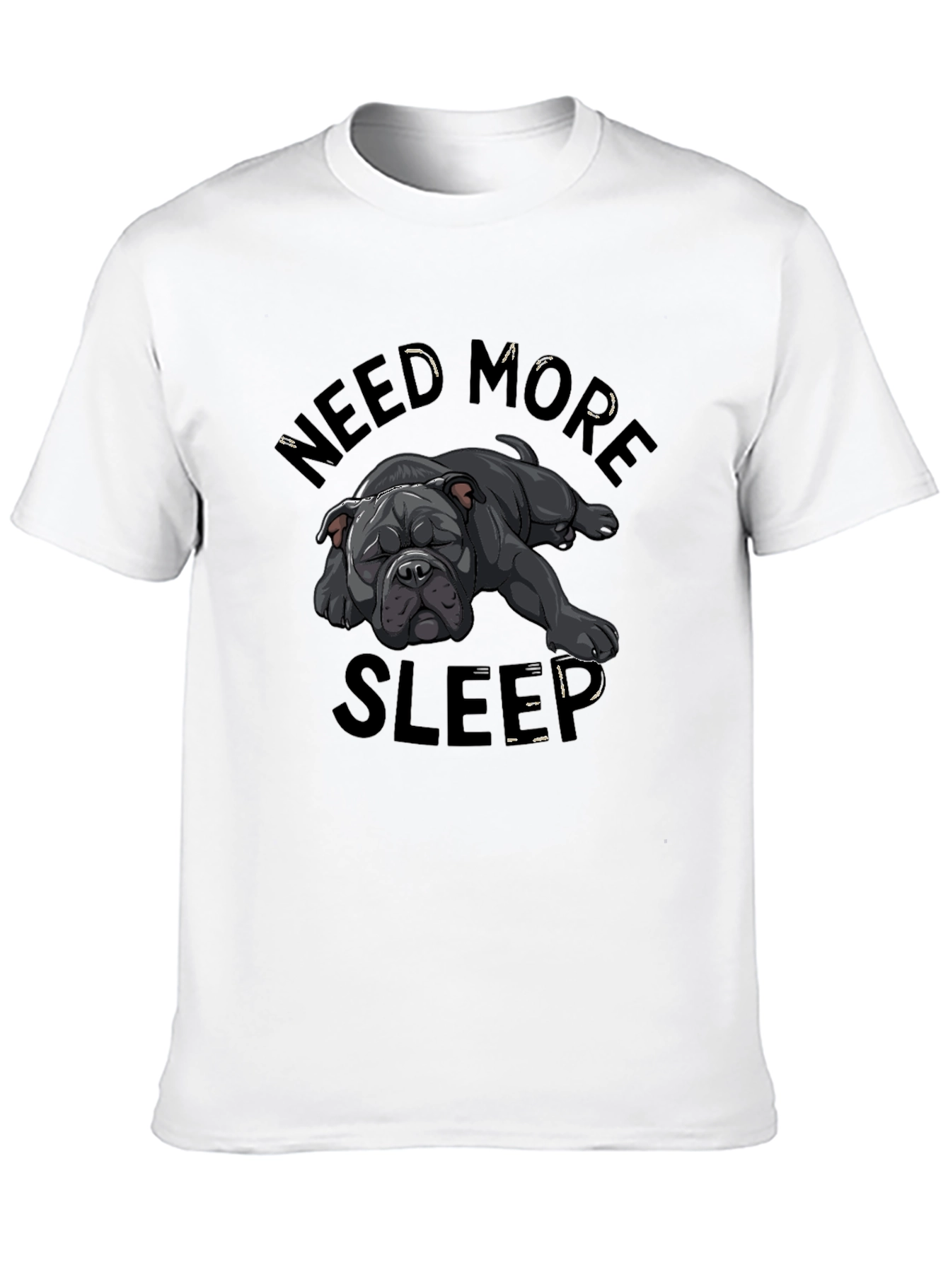 Need More Sleep Dog Graphic T-Shirt