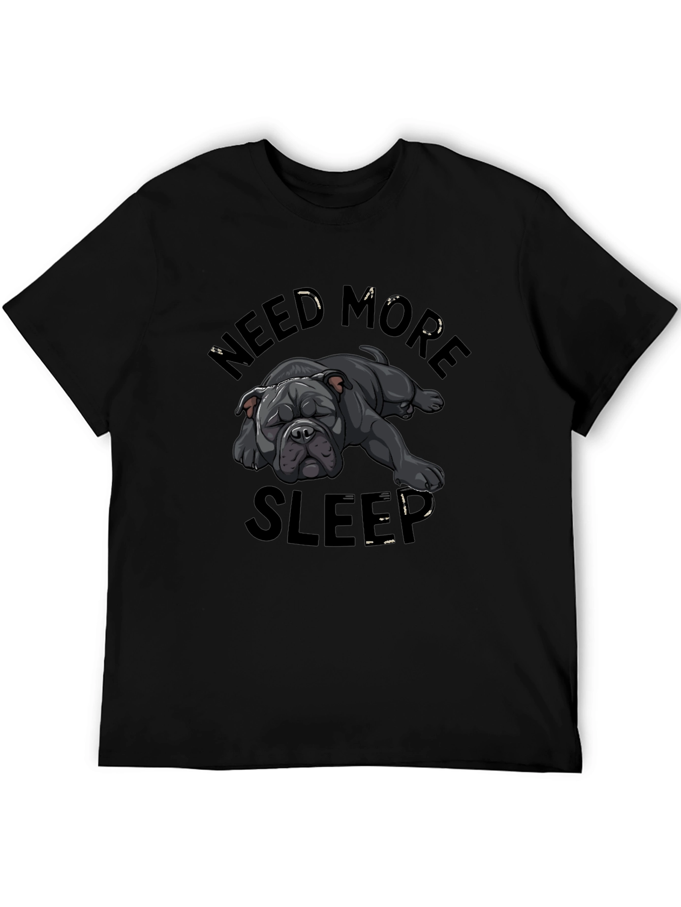 Need More Sleep Dog Graphic T-Shirt