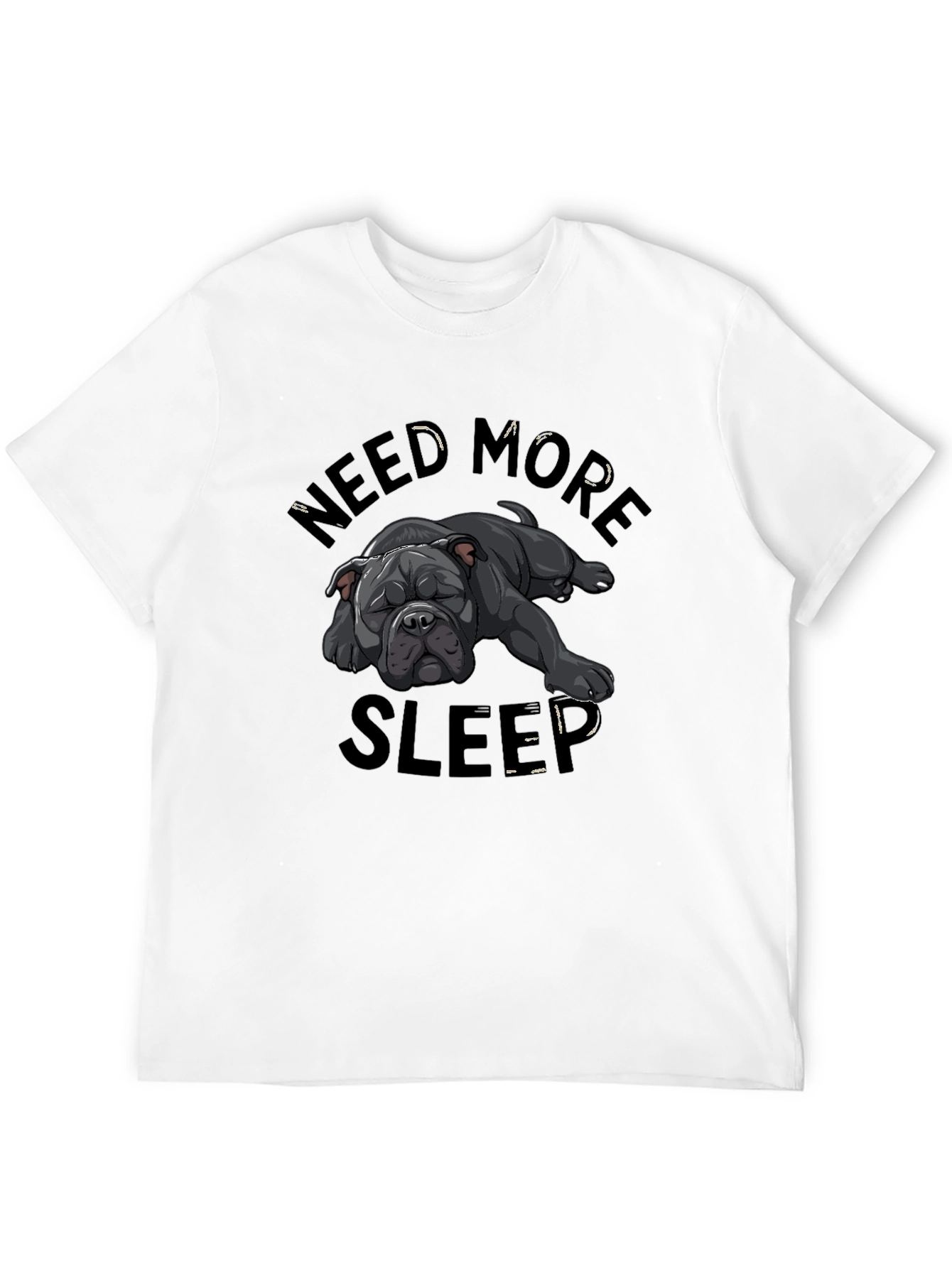 Need More Sleep Dog Graphic T-Shirt