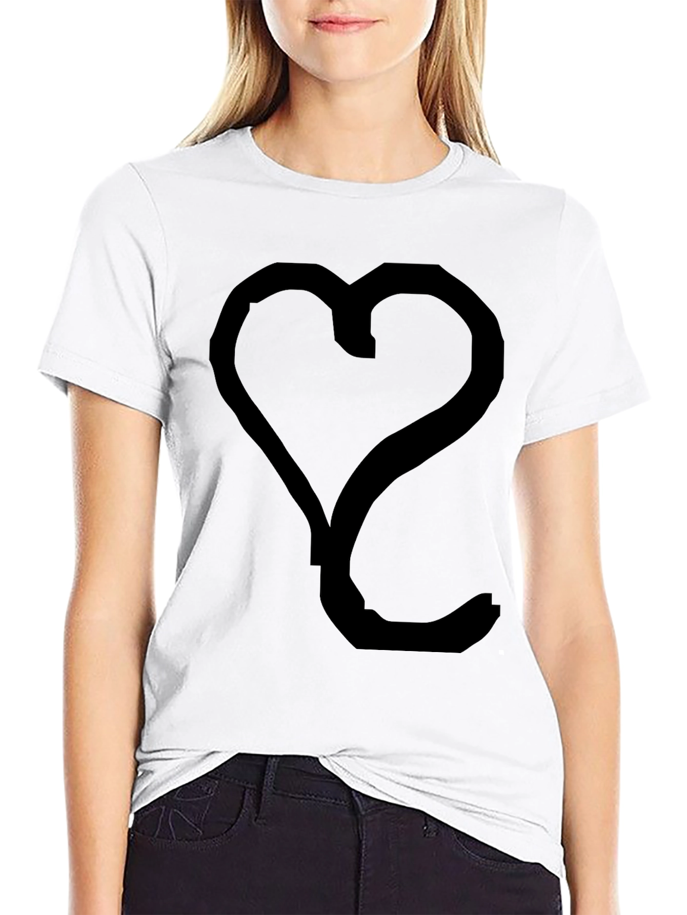 Heart Shape T-Shirt - Modern Style