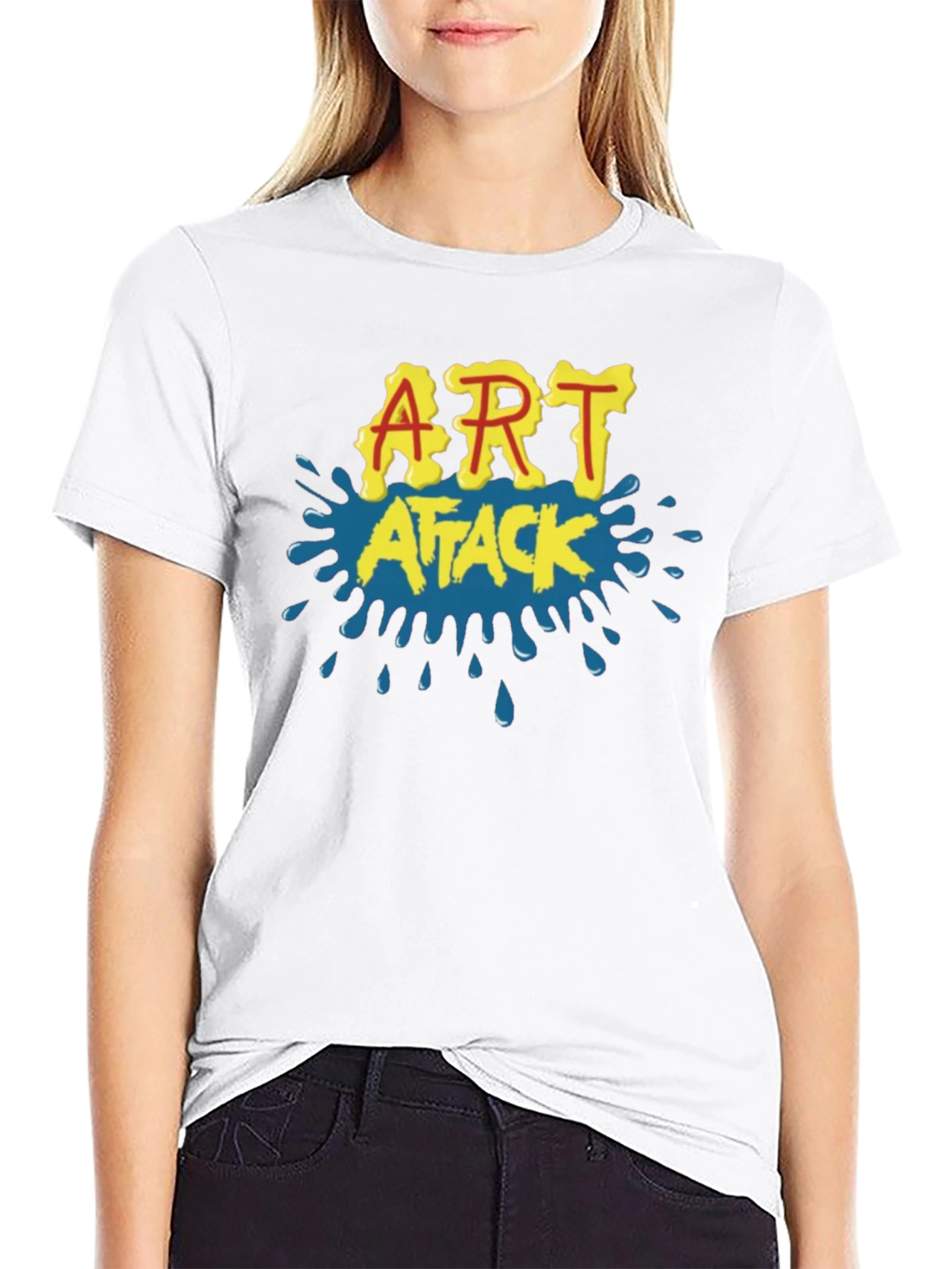 Art Attack Retro T-Shirt - Classic 90s Nostalgia