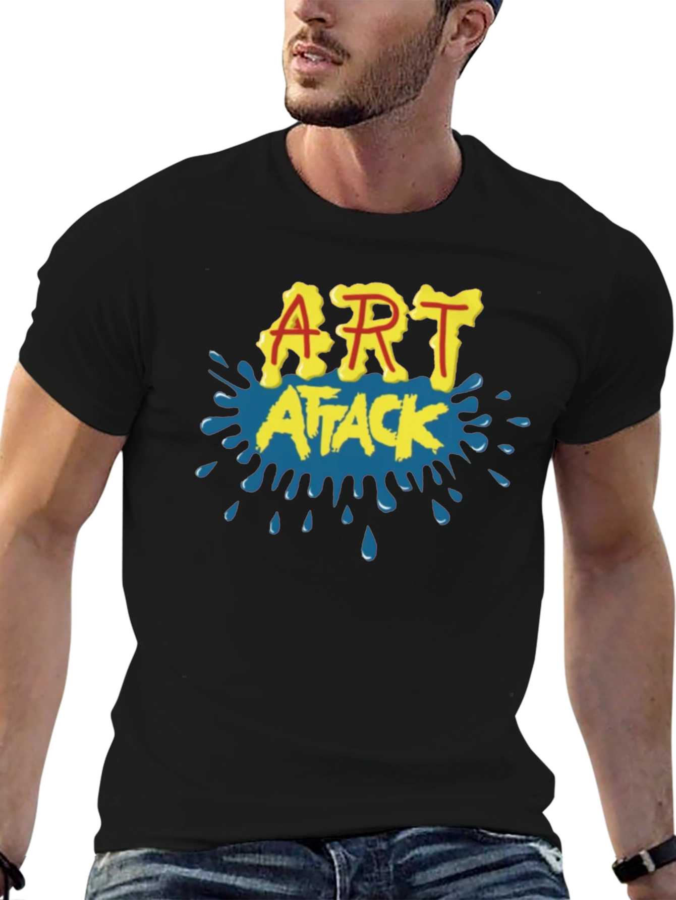 Art Attack Retro T-Shirt - Classic 90s Nostalgia