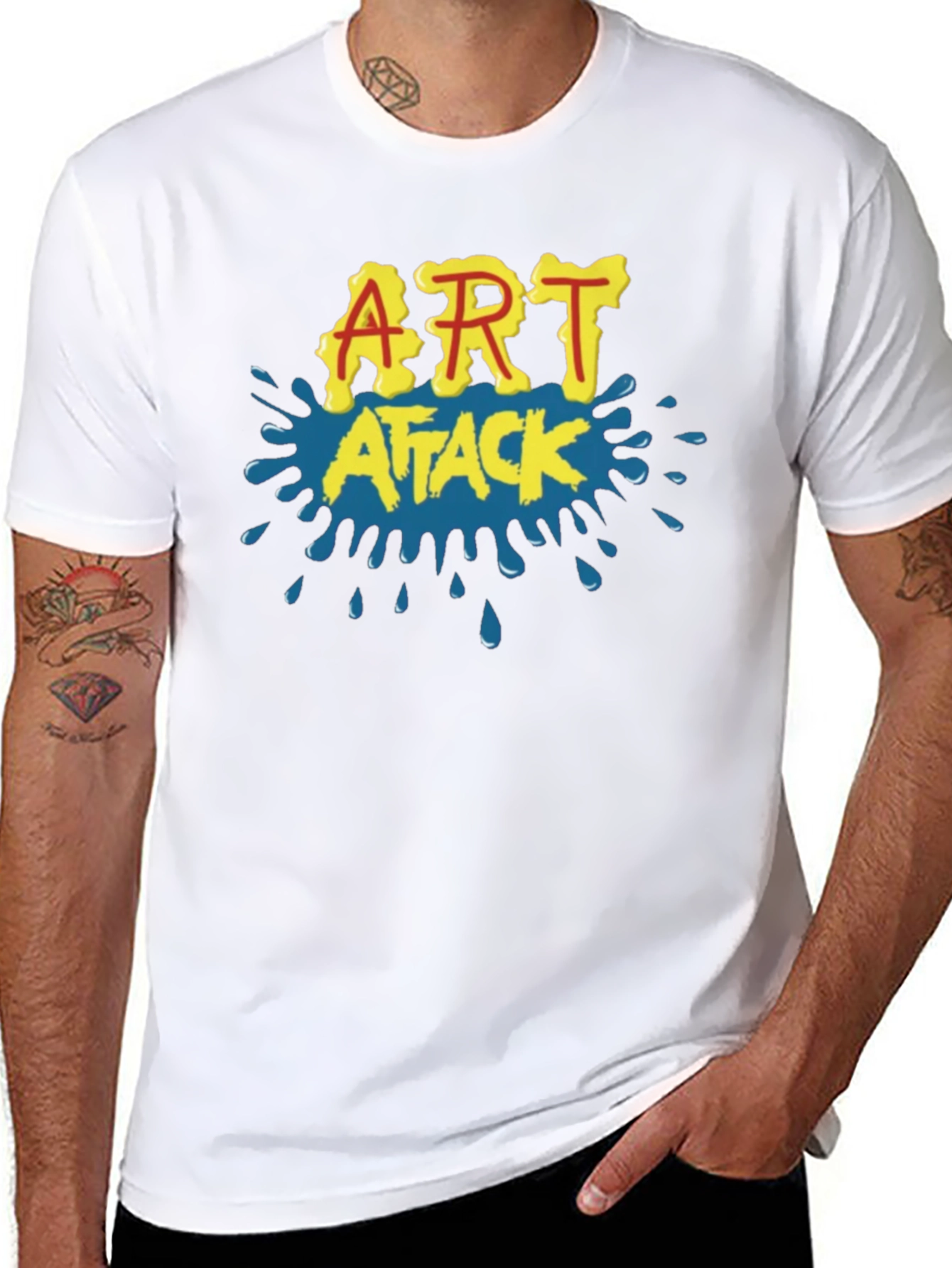 Art Attack Retro T-Shirt - Classic 90s Nostalgia