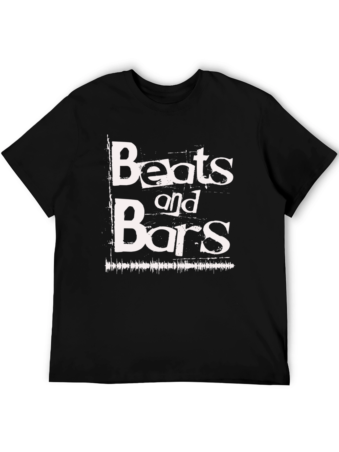 Beats and Bars Graphic Tee - Black