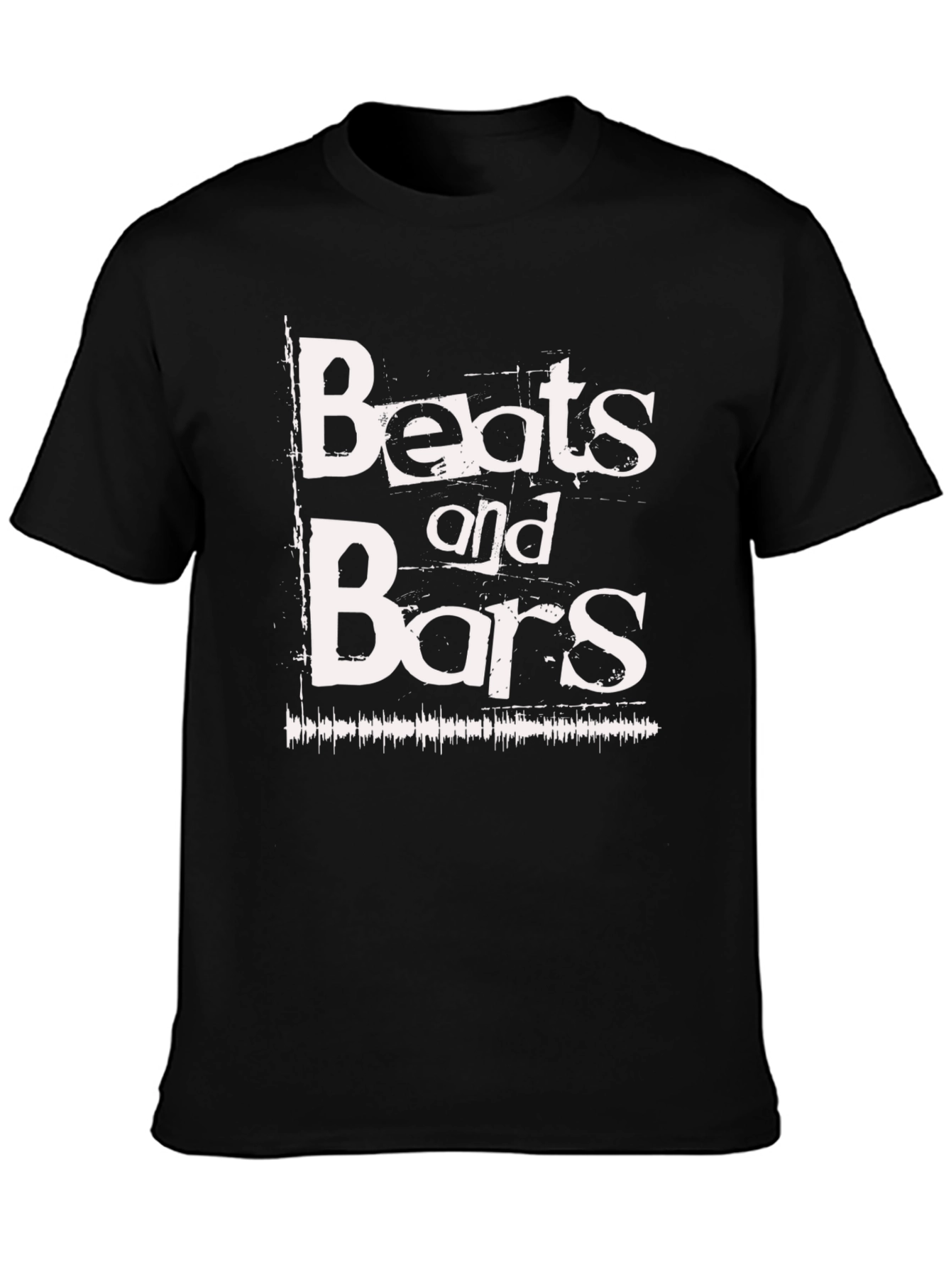 Beats and Bars Graphic Tee - Black