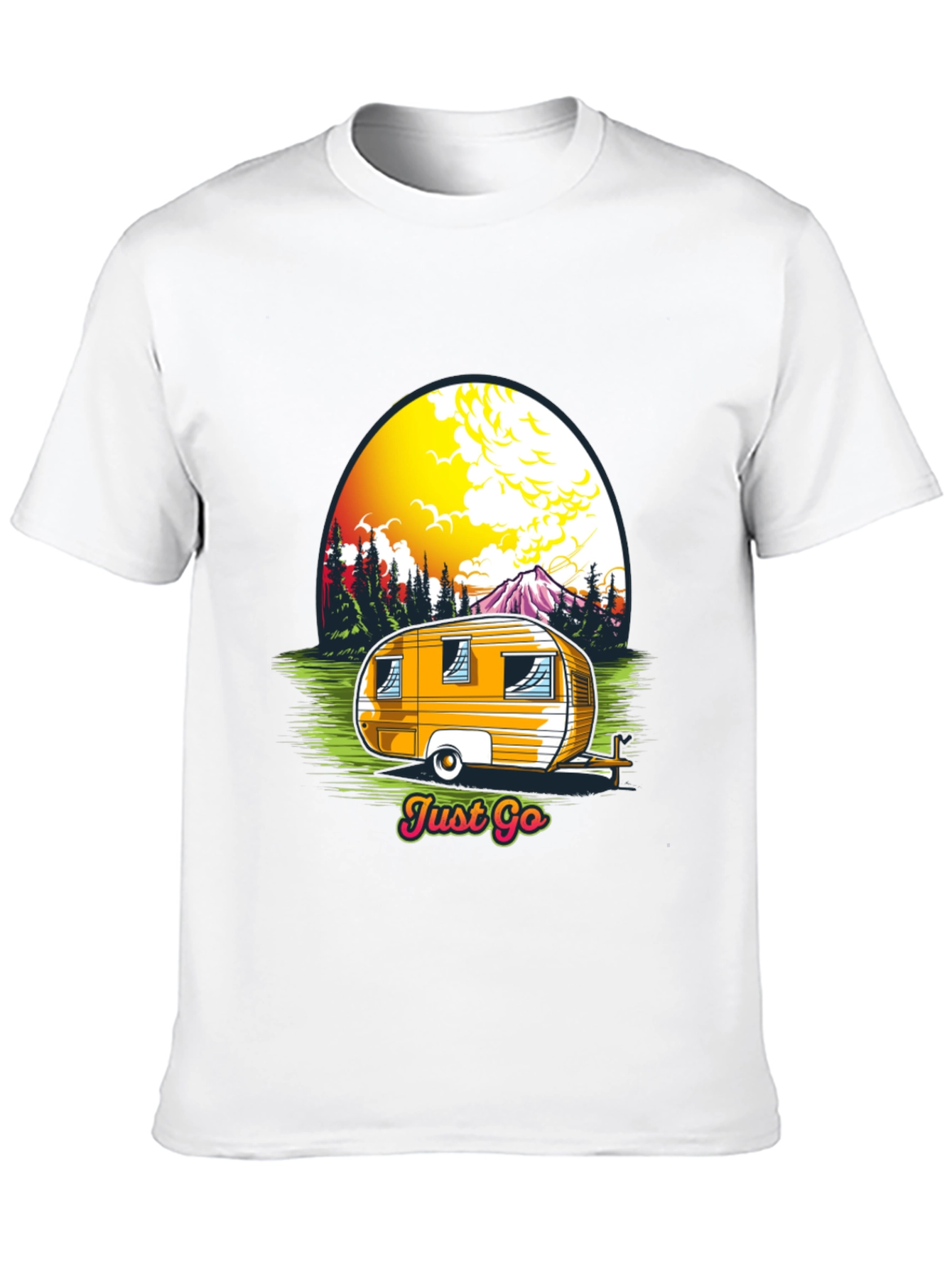 Just Go Camper Graphic T-Shirt