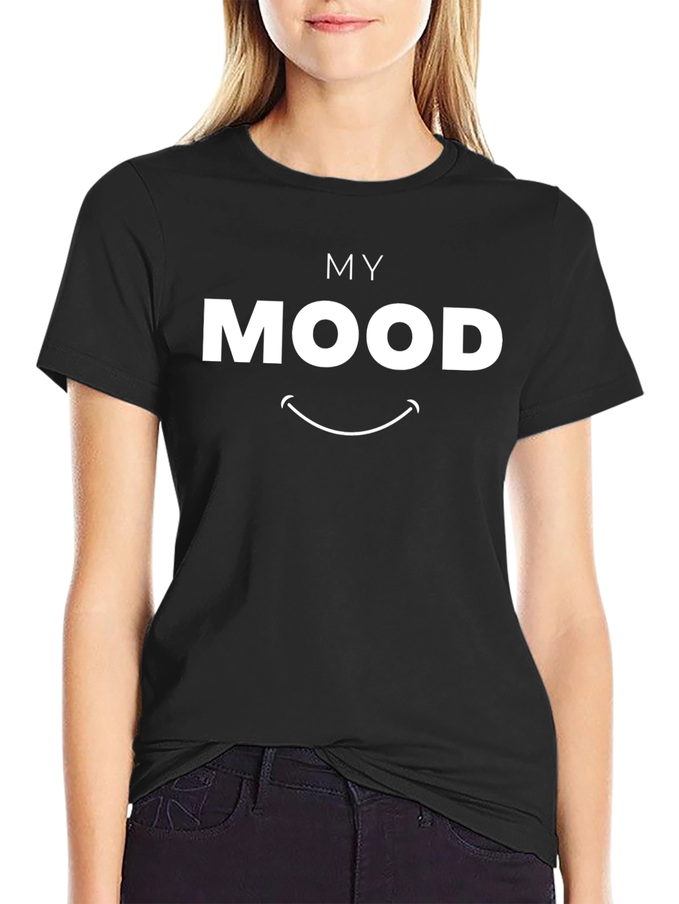 My Mood Graphic T-Shirt - Black