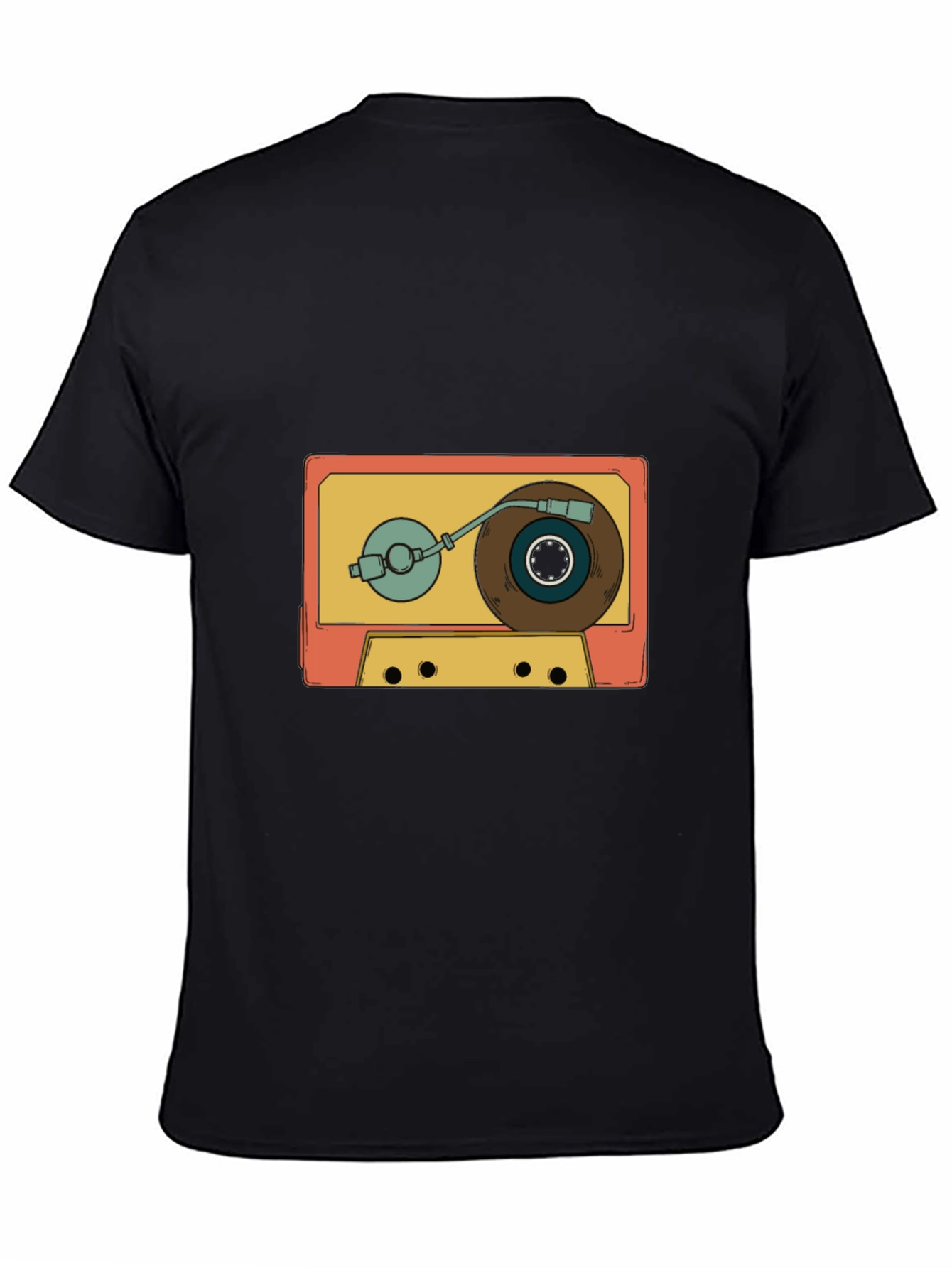 Retro Cassette Turntable Graphic T-Shirt