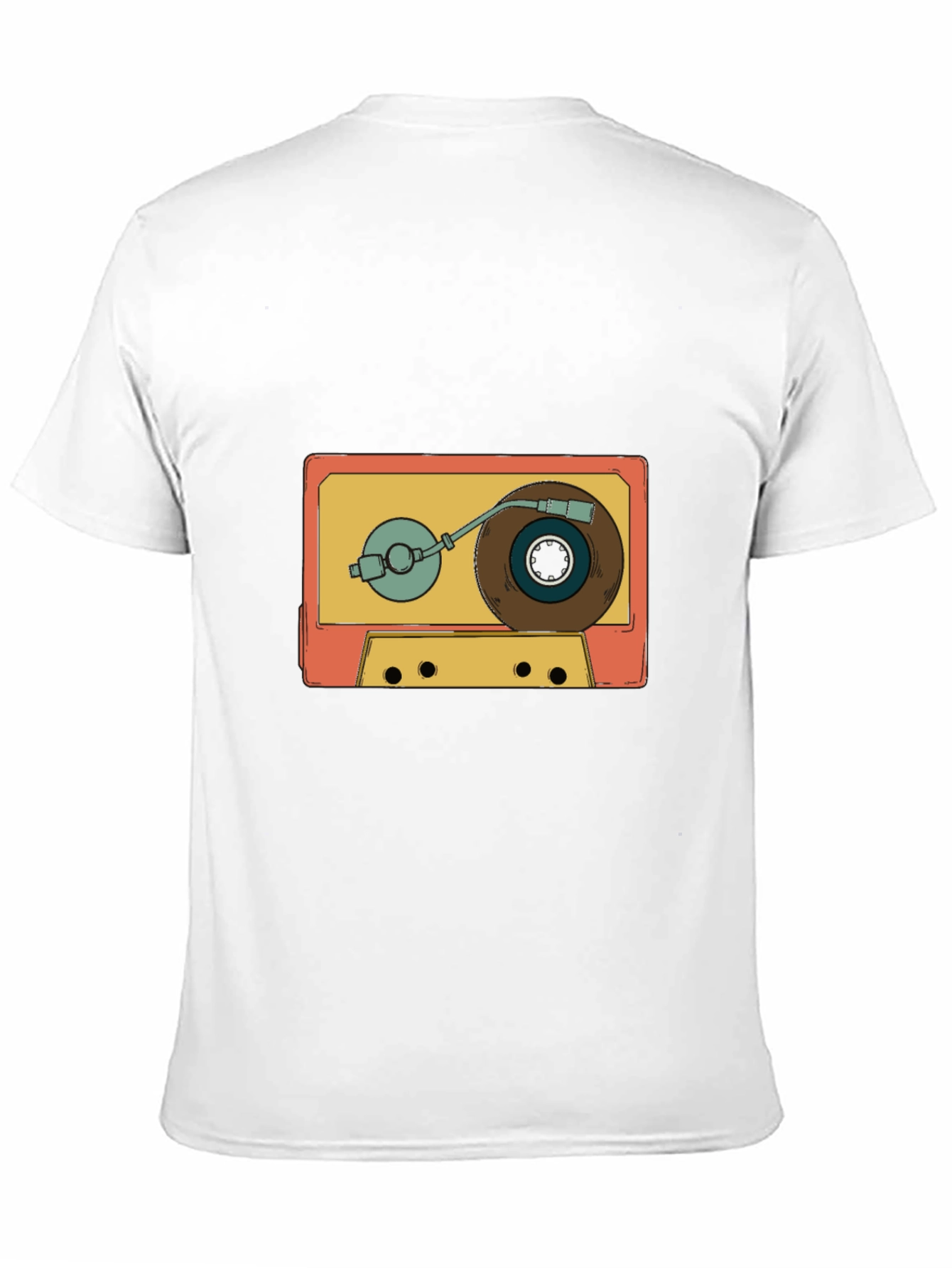 Retro Cassette Turntable Graphic T-Shirt