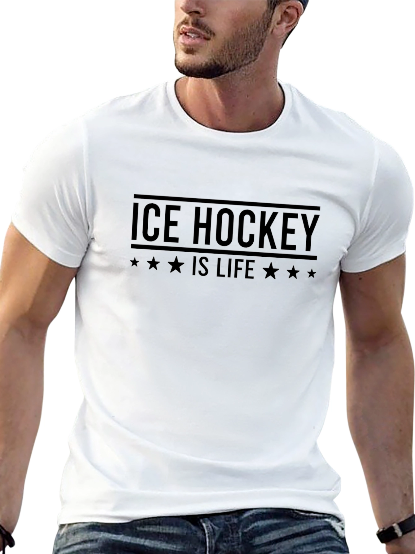 Ice Hockey Is Life Graphic T-Shirt