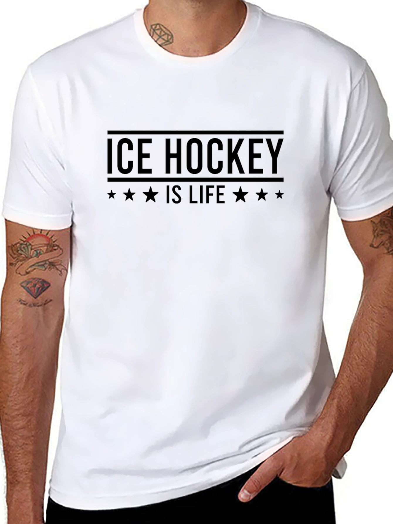Ice Hockey Is Life Graphic T-Shirt
