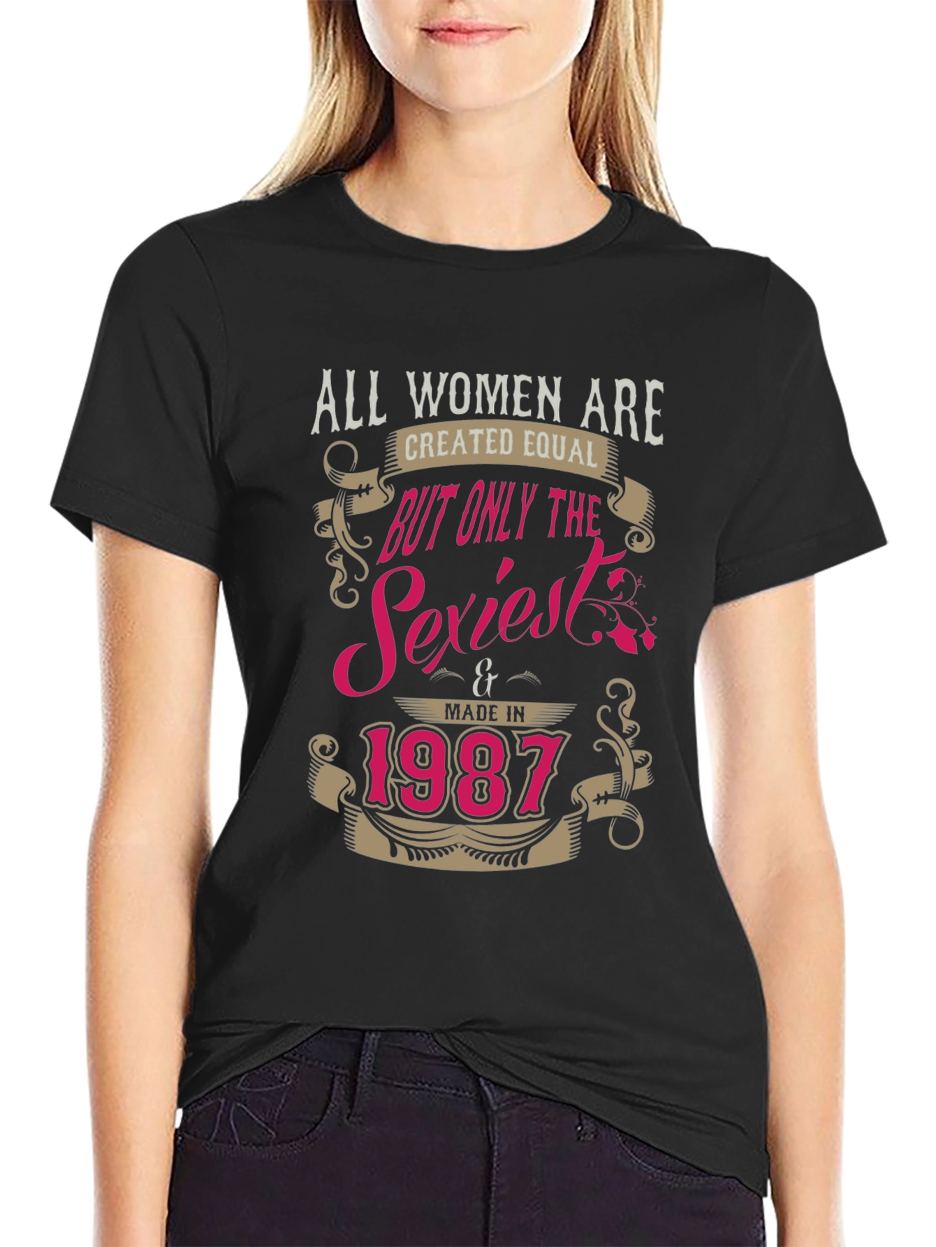 All Women Are Created Equal 1987 T-Shirt