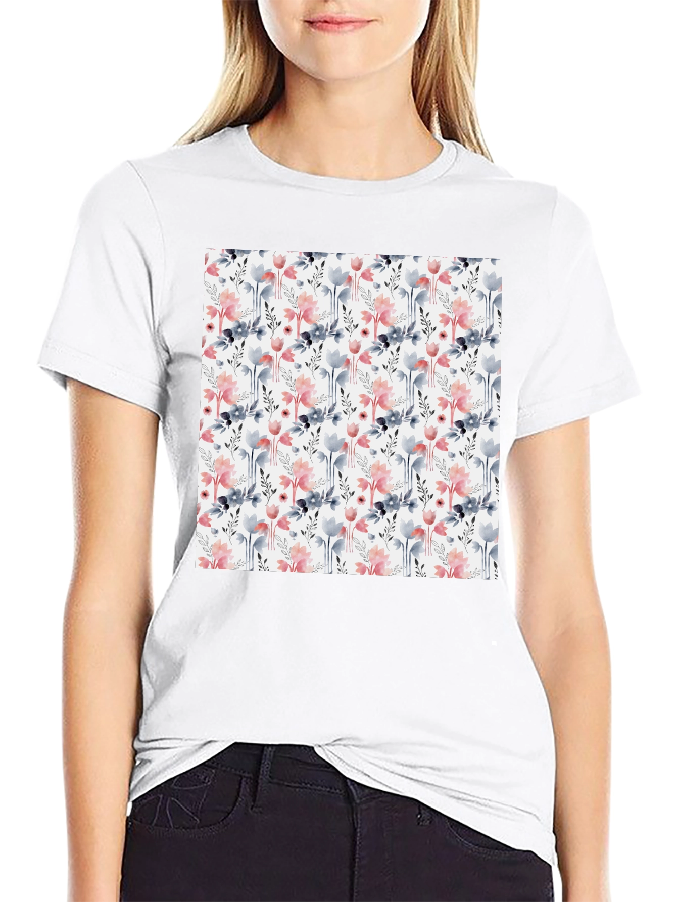 Floral Print Tee - Stylish Mens Casual Wear