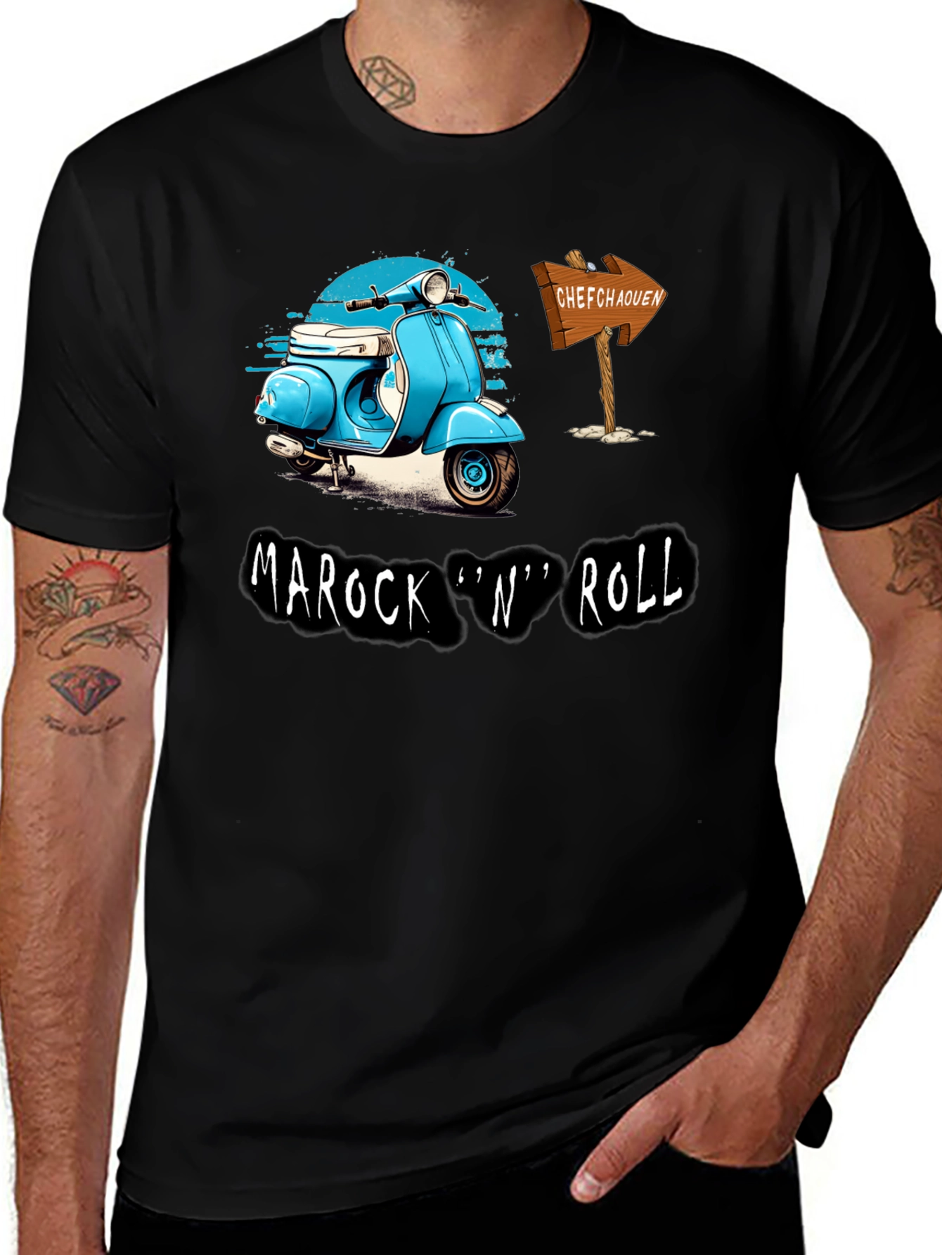 Marock n Roll T-Shirt - Scooter Design