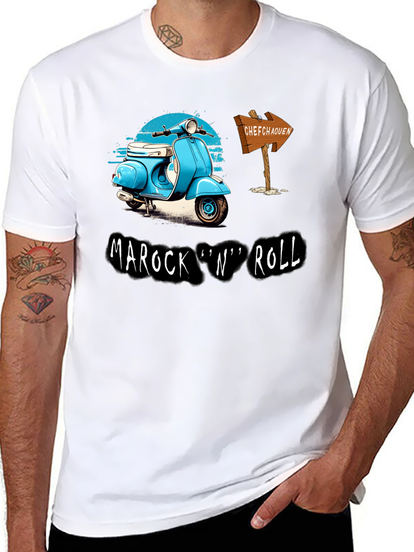 Marock n Roll T-Shirt - Scooter Design