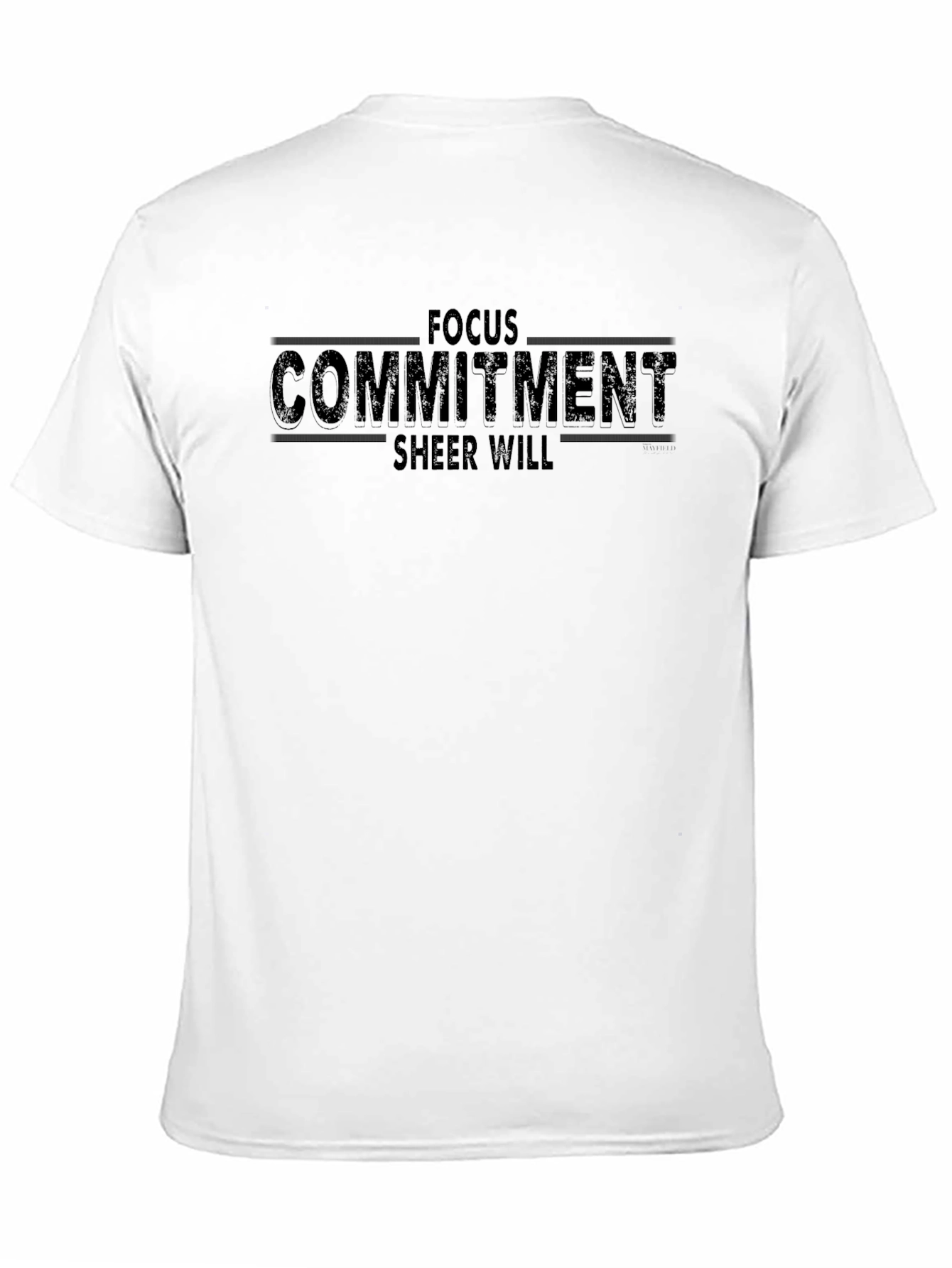 Focus Commitment Sheer Will Black T-Shirt