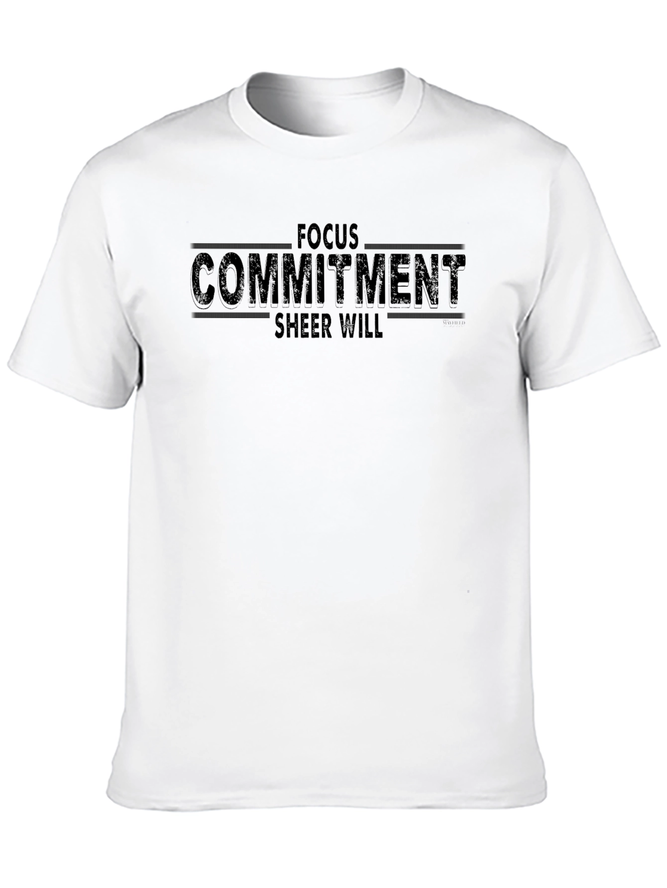 Focus Commitment Sheer Will Black T-Shirt