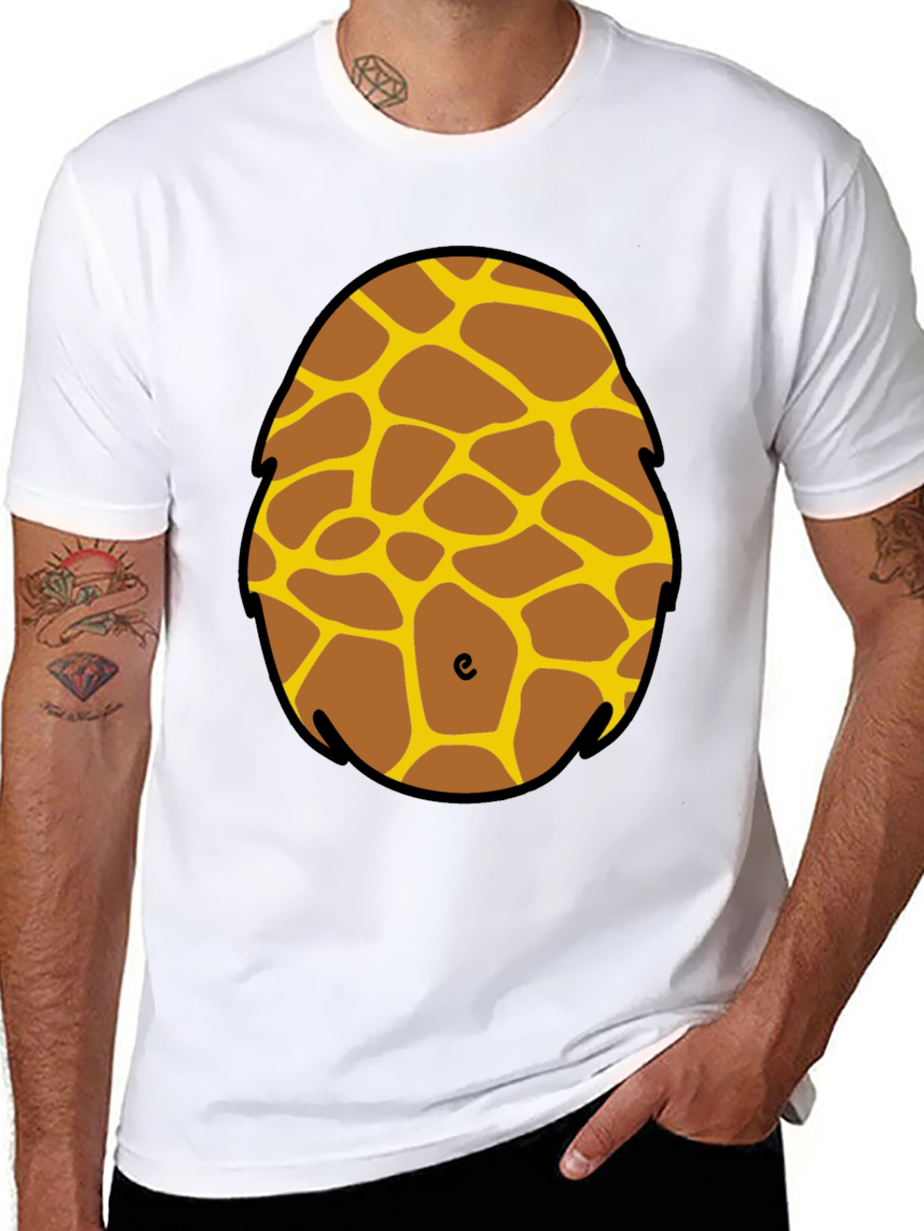 Giraffe Costume T-Shirt: Fun Animal Print Tee