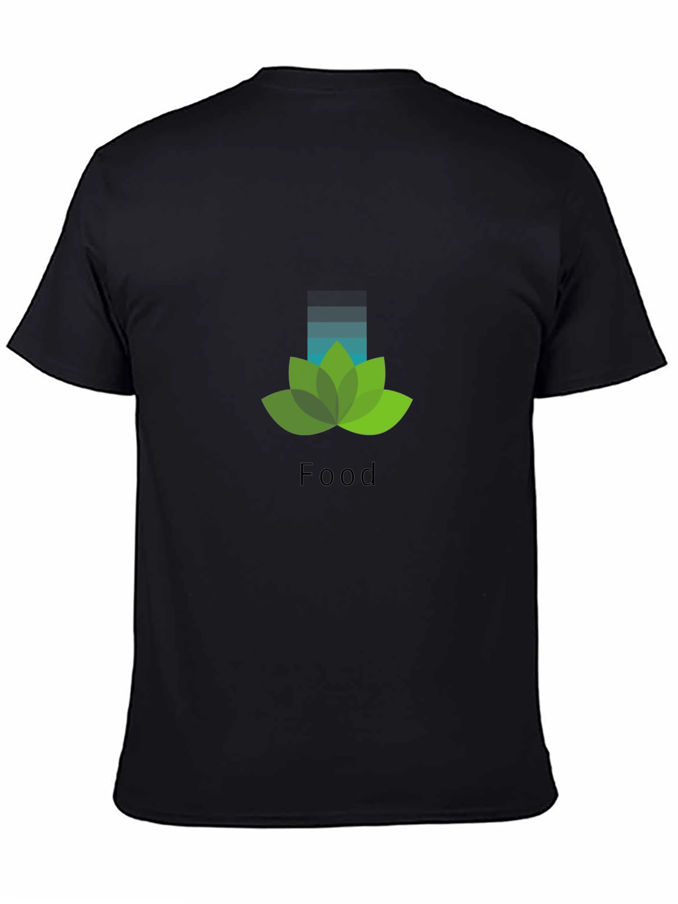 Nature Food Graphic Black T-Shirt