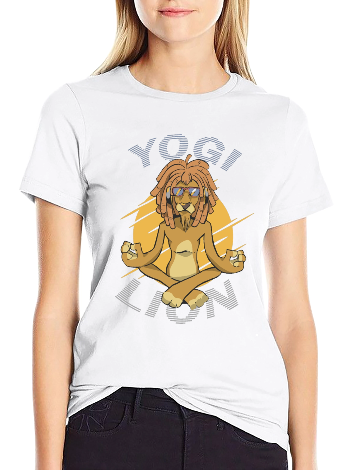 Yogi Lion Graphic T-Shirt - Mens Black Tee