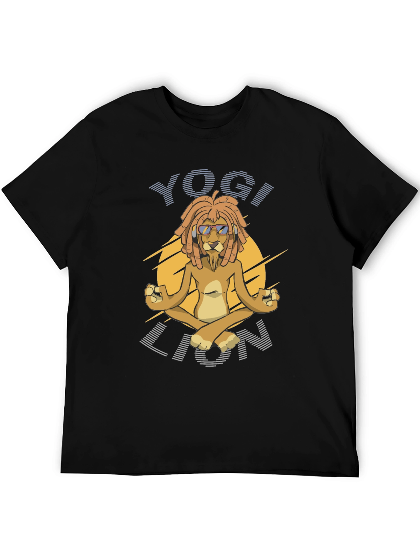 Yogi Lion Graphic T-Shirt - Mens Black Tee