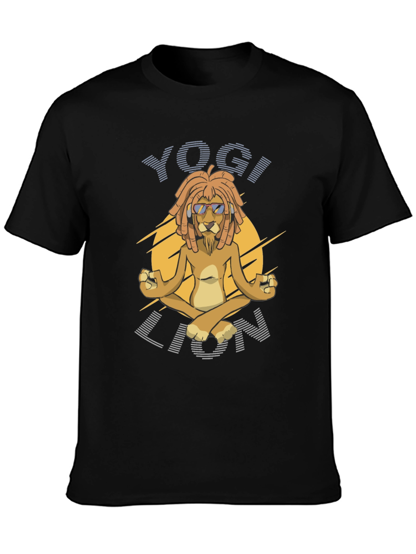Yogi Lion Graphic T-Shirt - Mens Black Tee
