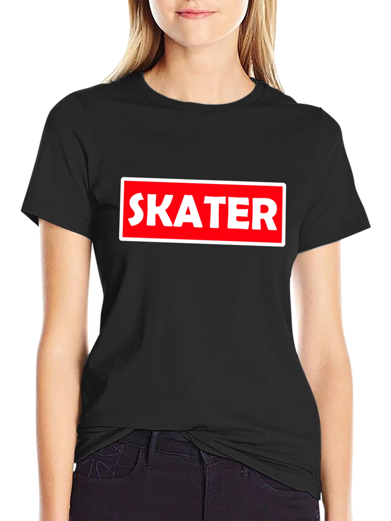 Skater Graphic T-Shirt - Black