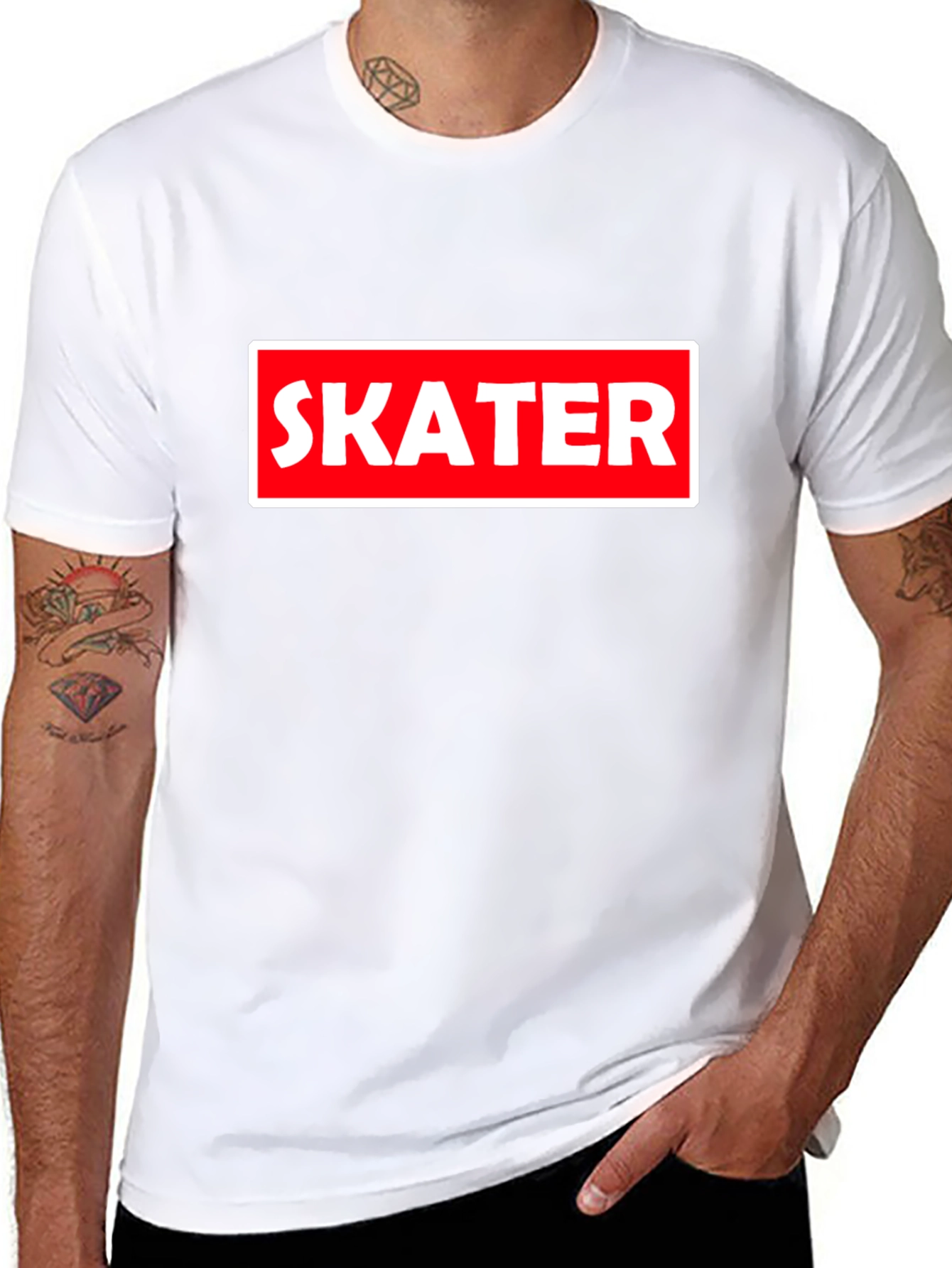 Skater Graphic T-Shirt - Black